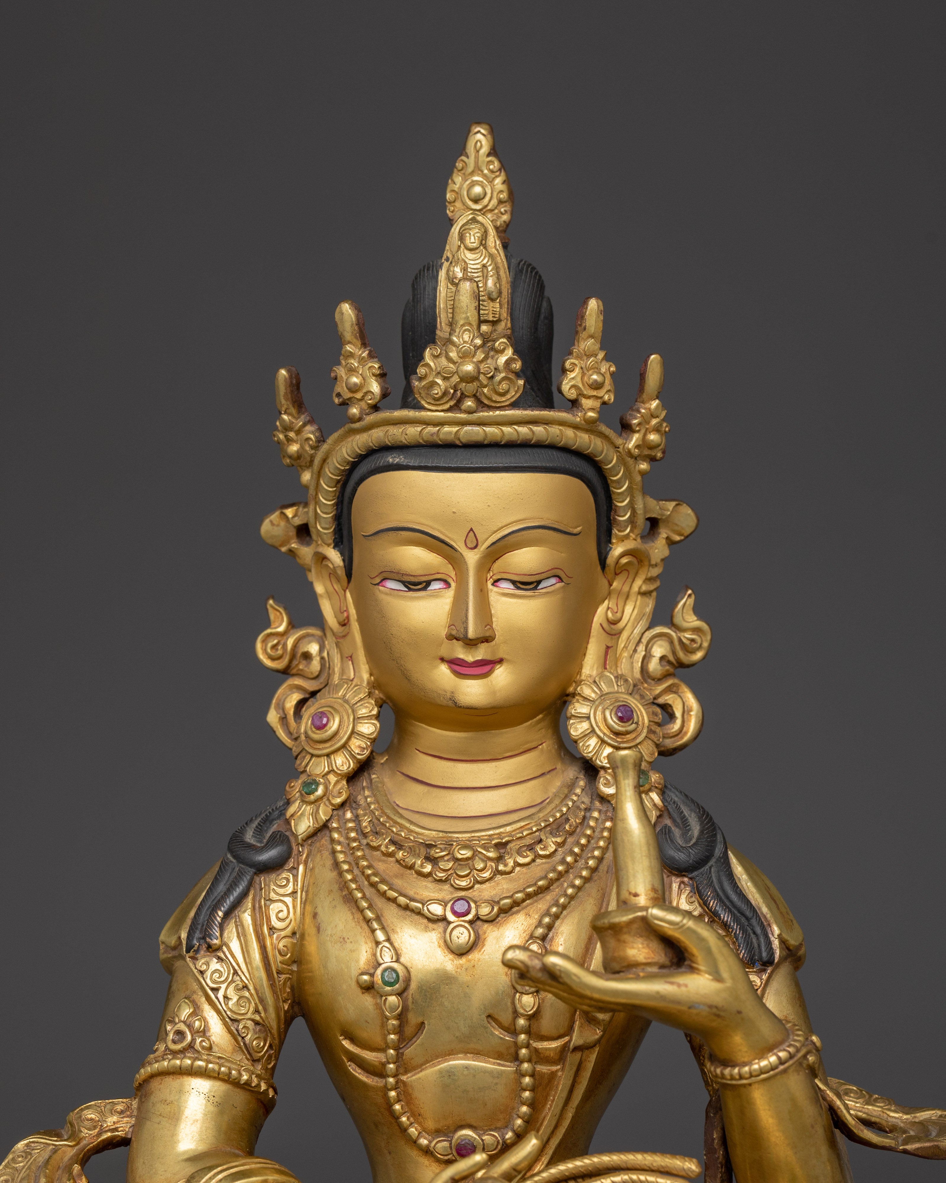 Serene Bodhisattva Kshitigarbha Statue | Home and Spiritual Decor Statue