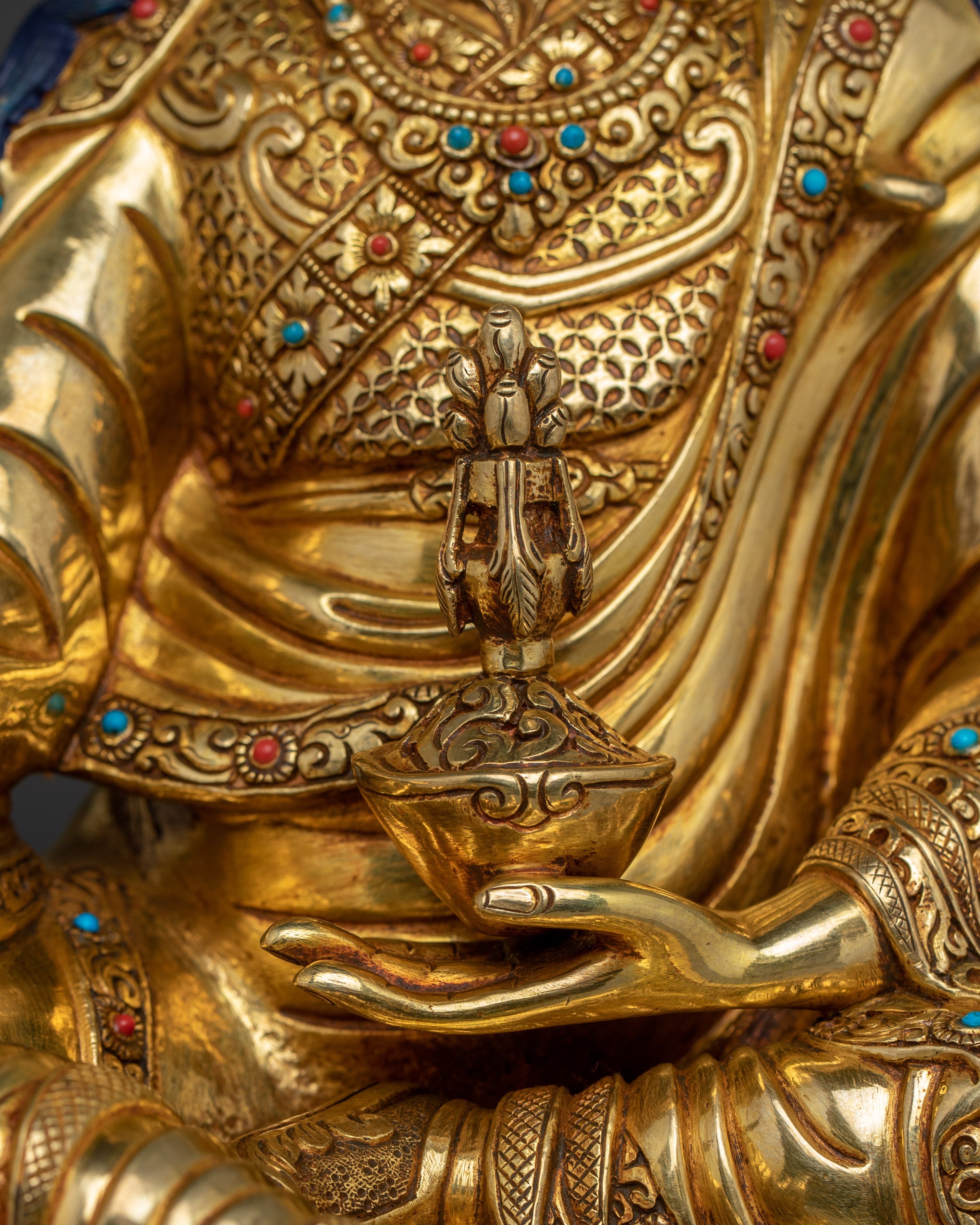 Tibetan Guru Padmasambhava Statue | The Lotus-Born Master of Vajrayana Buddhism