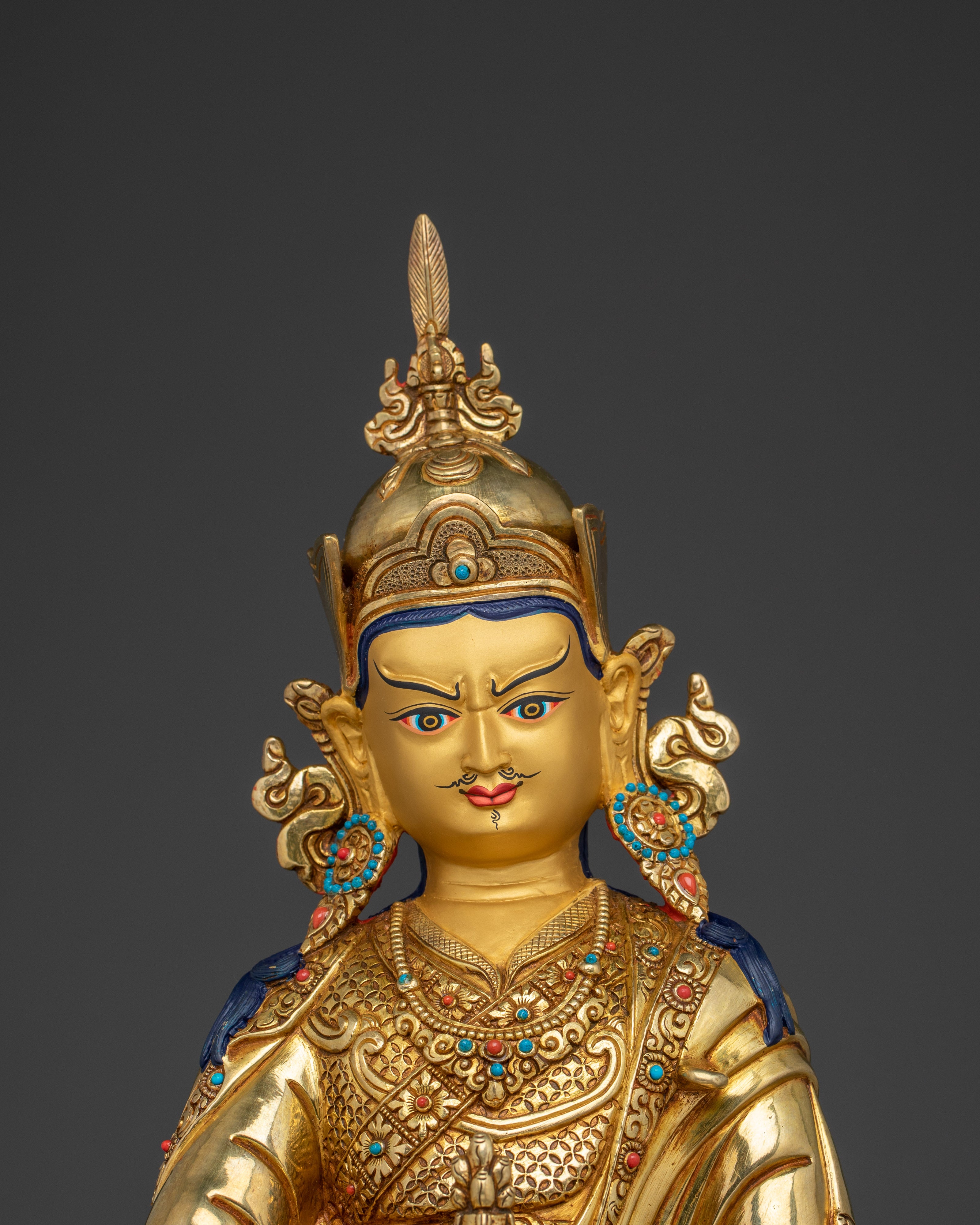 Tibetan Guru Padmasambhava Statue | The Lotus-Born Master of Vajrayana Buddhism
