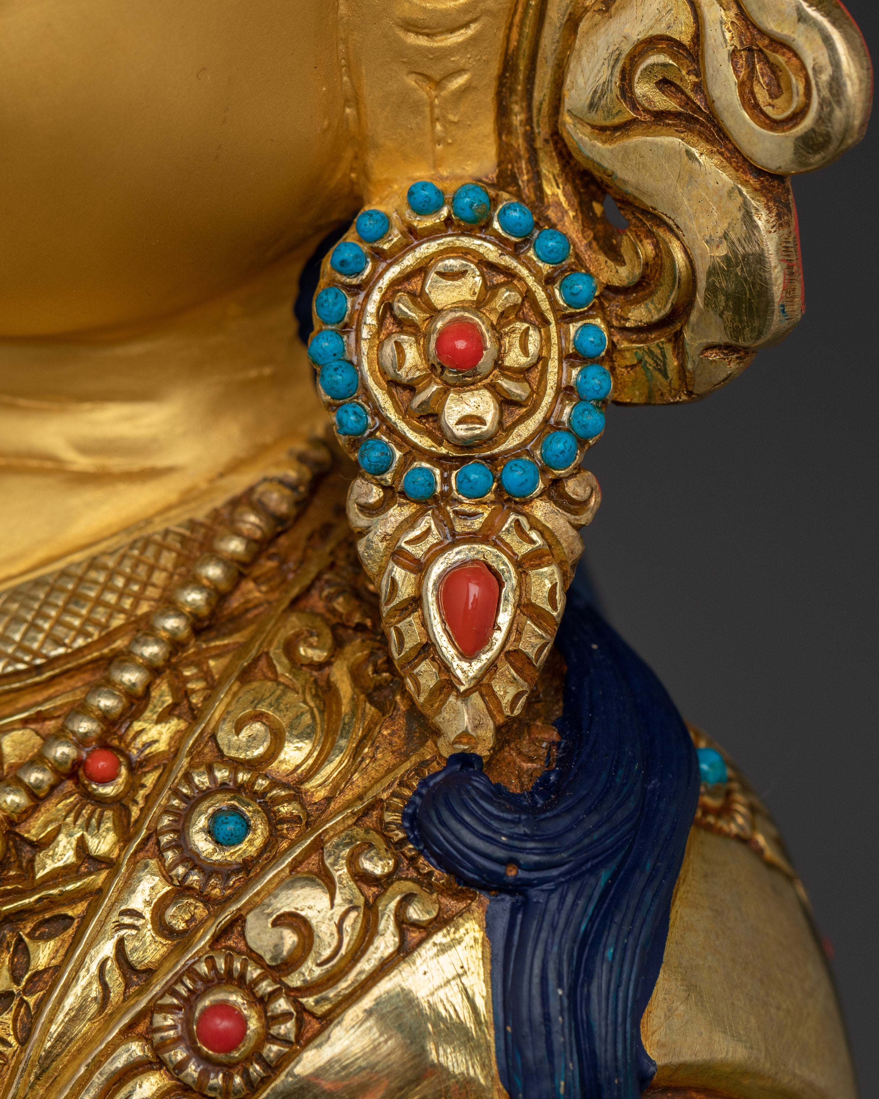 Tibetan Guru Padmasambhava Statue | The Lotus-Born Master of Vajrayana Buddhism