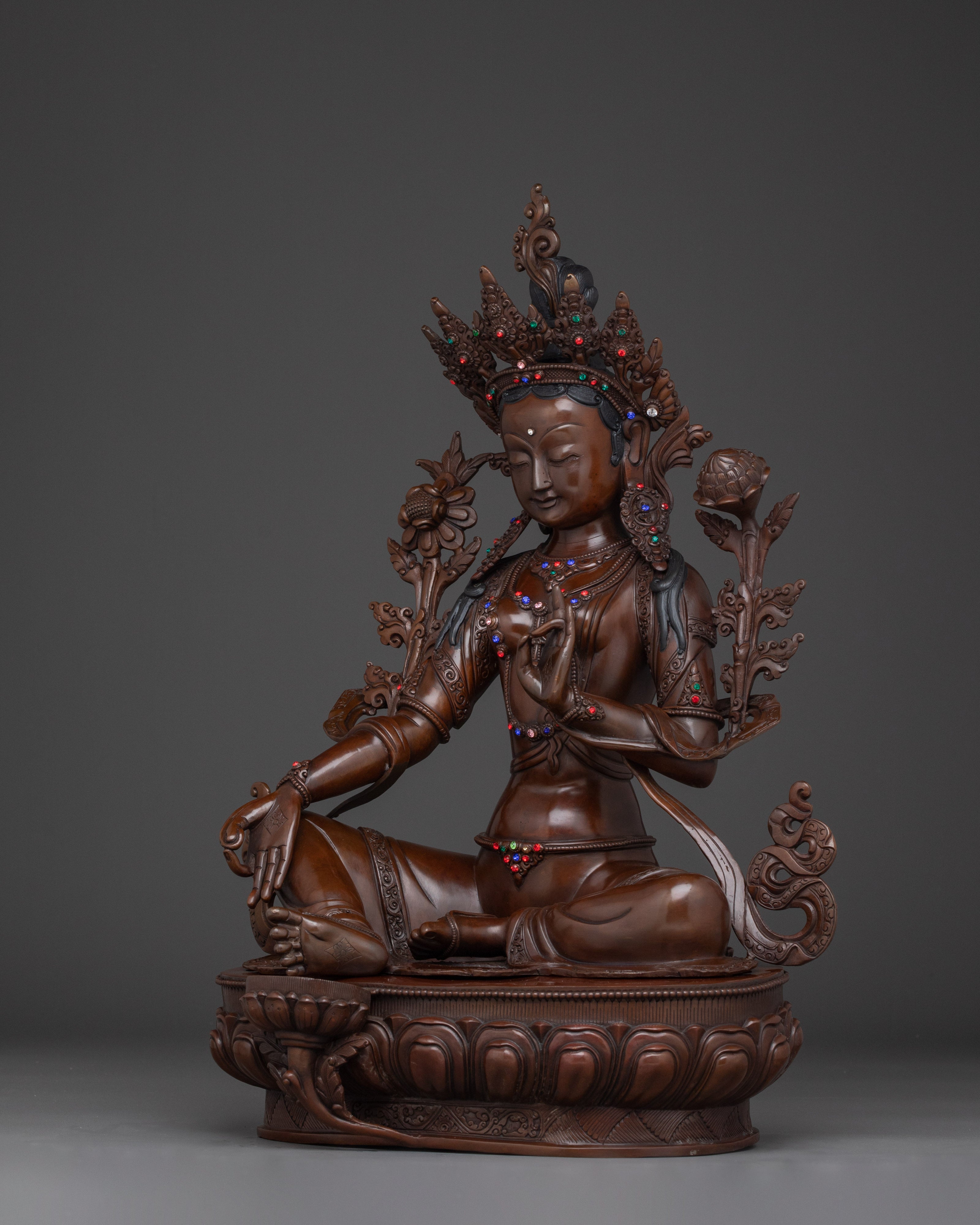 Protector Goddess Green Tara Statue | The Compassionate Liberator