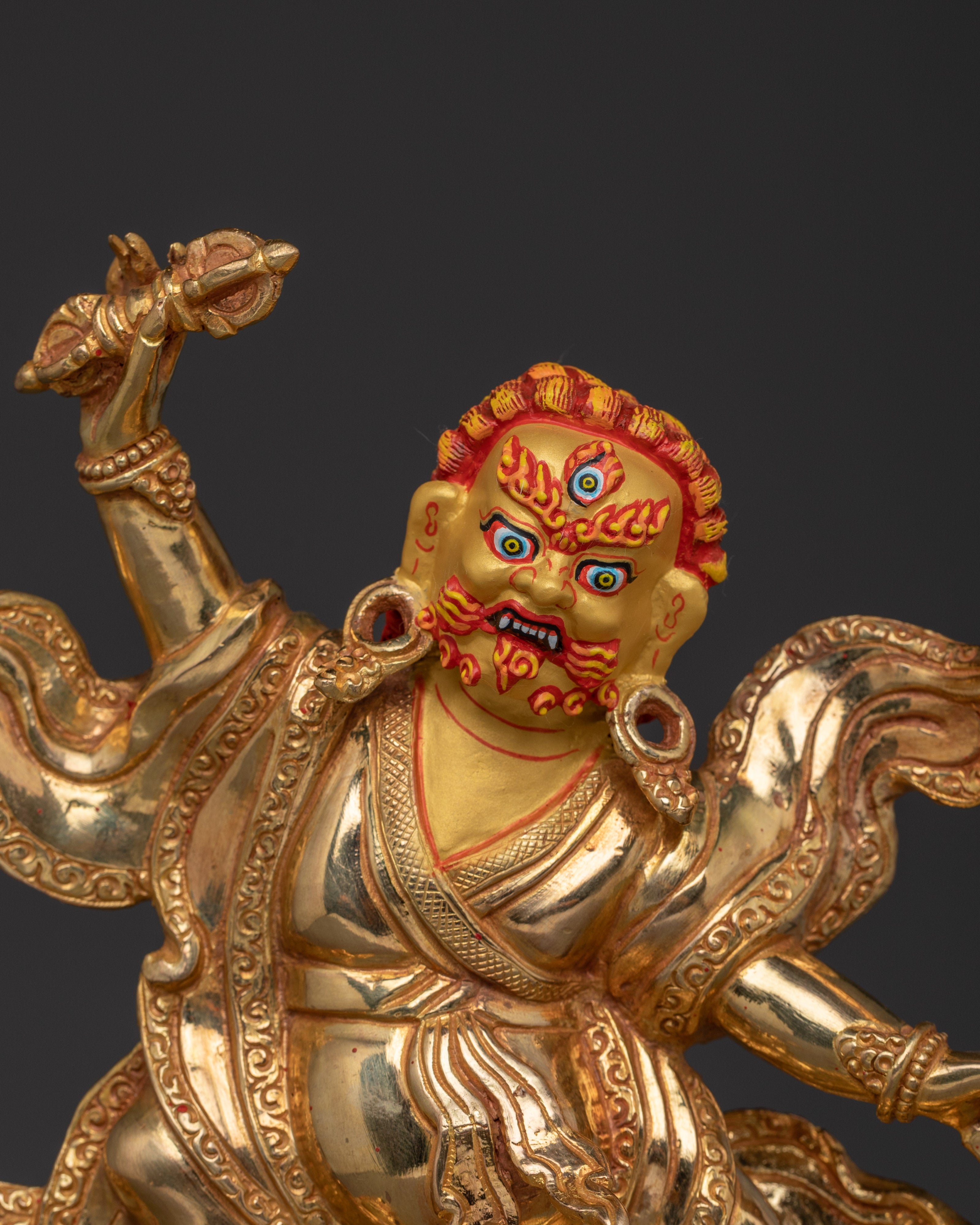 Spiritual Transformation Deity Dorje Drollo | Wrathful Protector in Vajrayana Buddhism