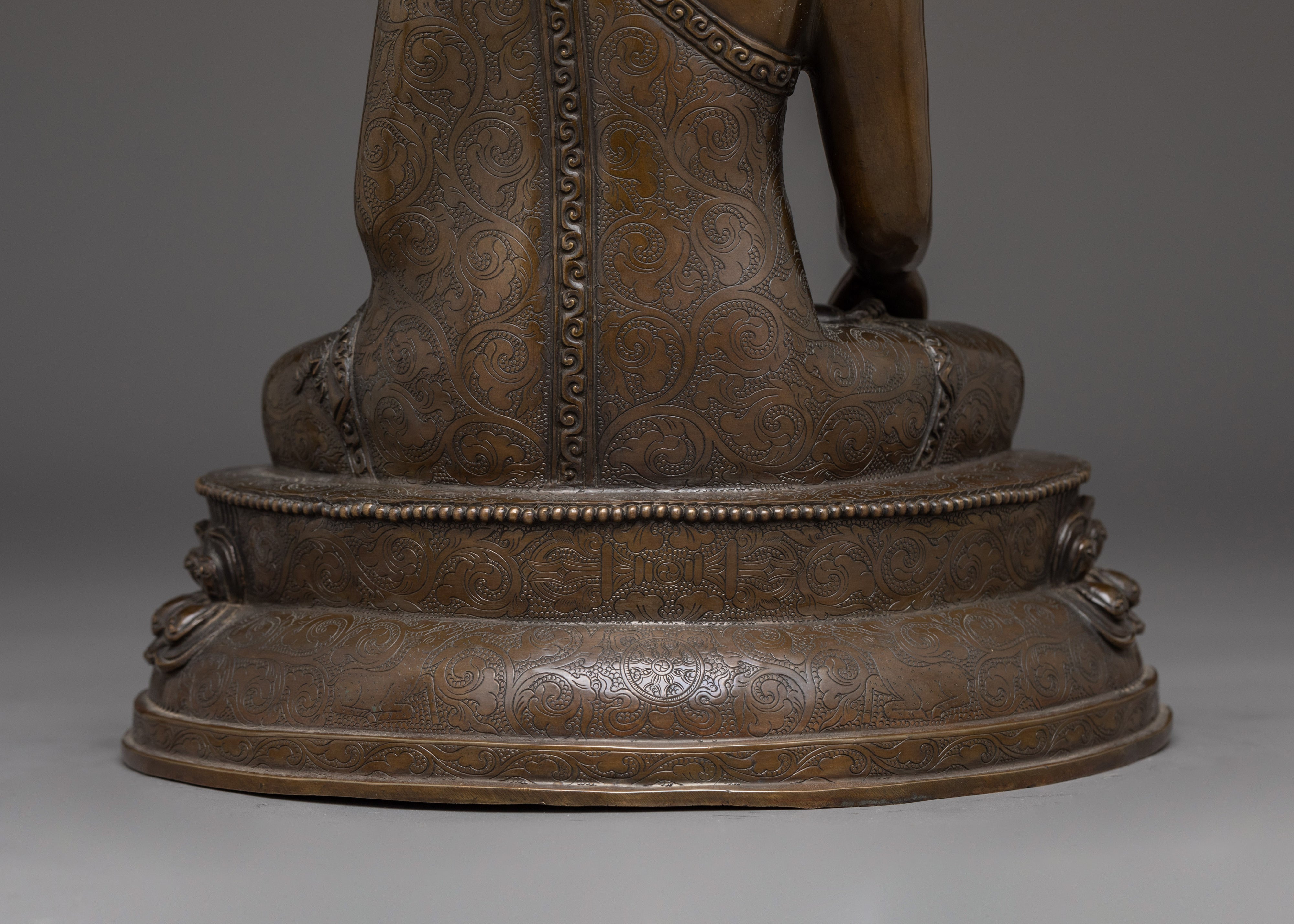 Traditional Shakyamuni Buddha Sculpture | The Seated Buddha of Enlightenment