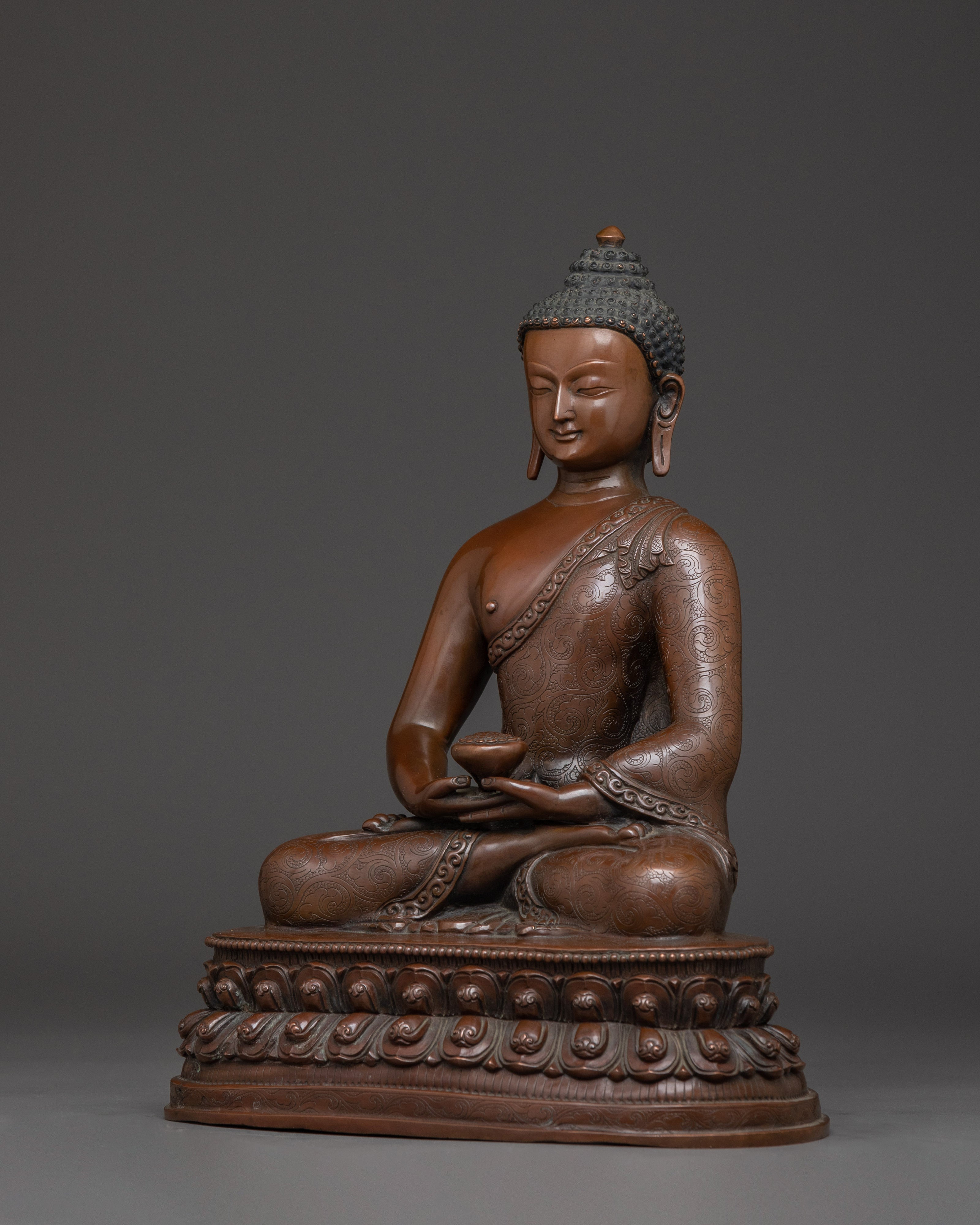Copper Buddha Statue of Amitabha | The Buddha of Infinite Light and Compassion