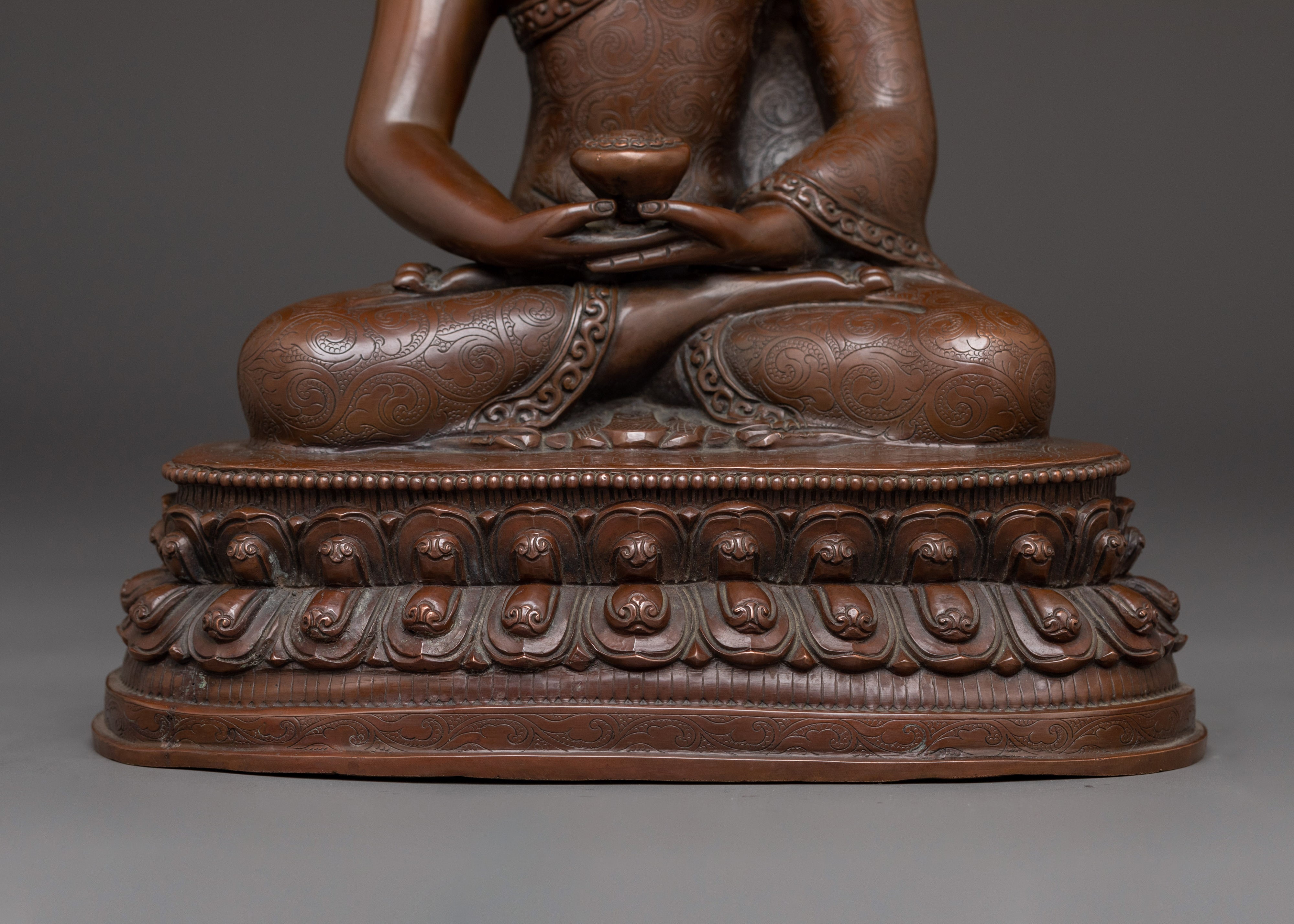 Copper Buddha Statue of Amitabha | The Buddha of Infinite Light and Compassion
