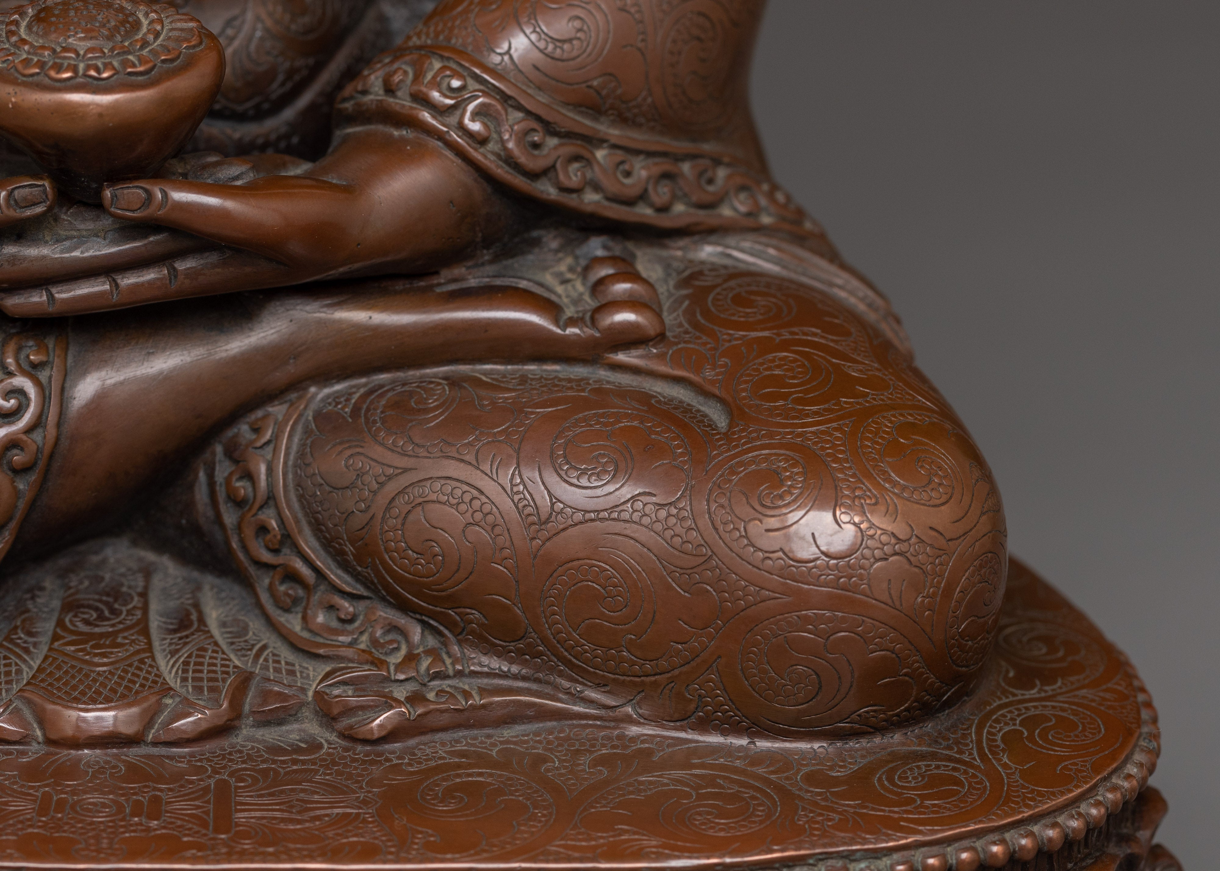 Copper Buddha Statue of Amitabha | The Buddha of Infinite Light and Compassion