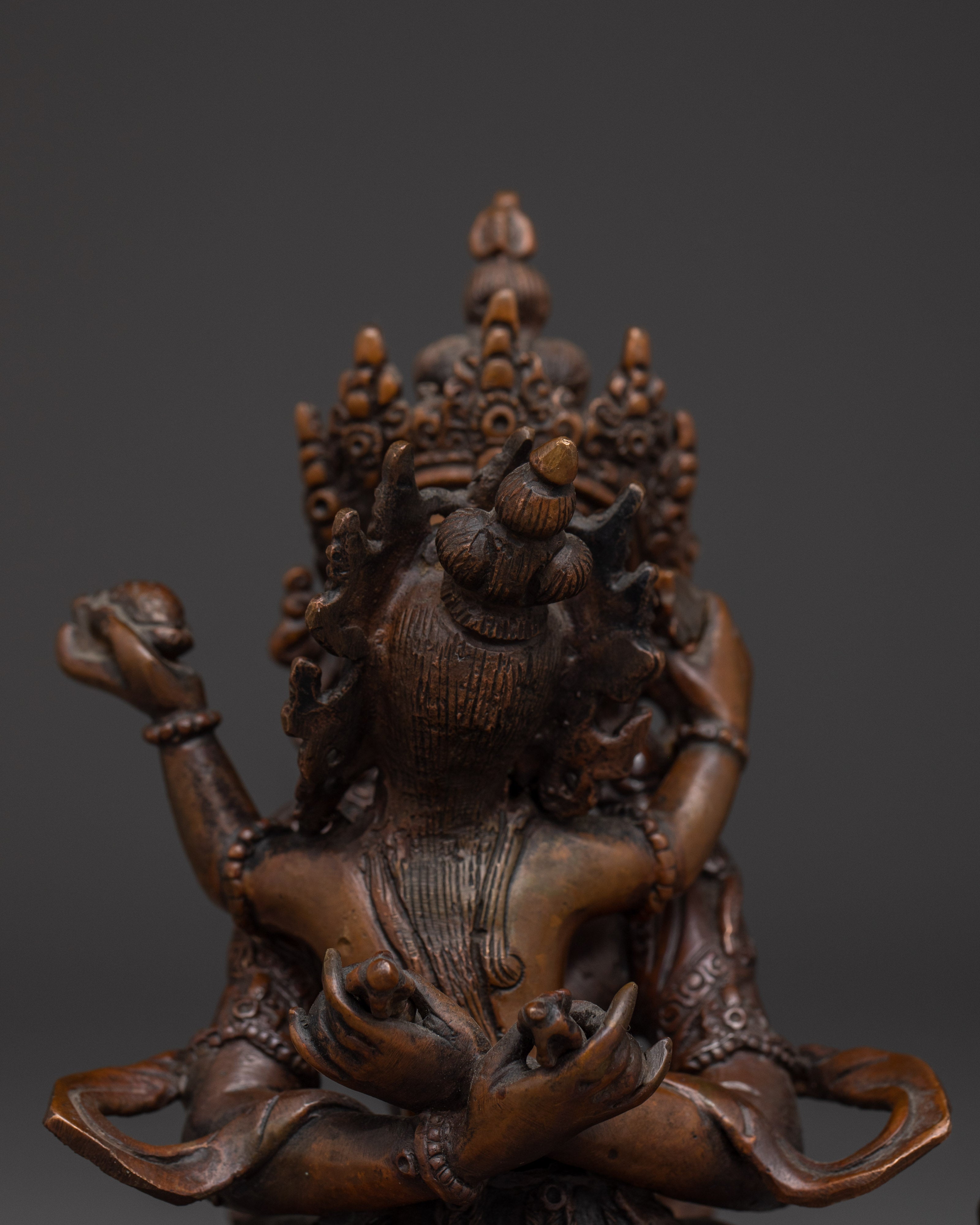 Oxidiized Statue of Primordial Buddha Vajradhara | Union of Wisdom and Compassion