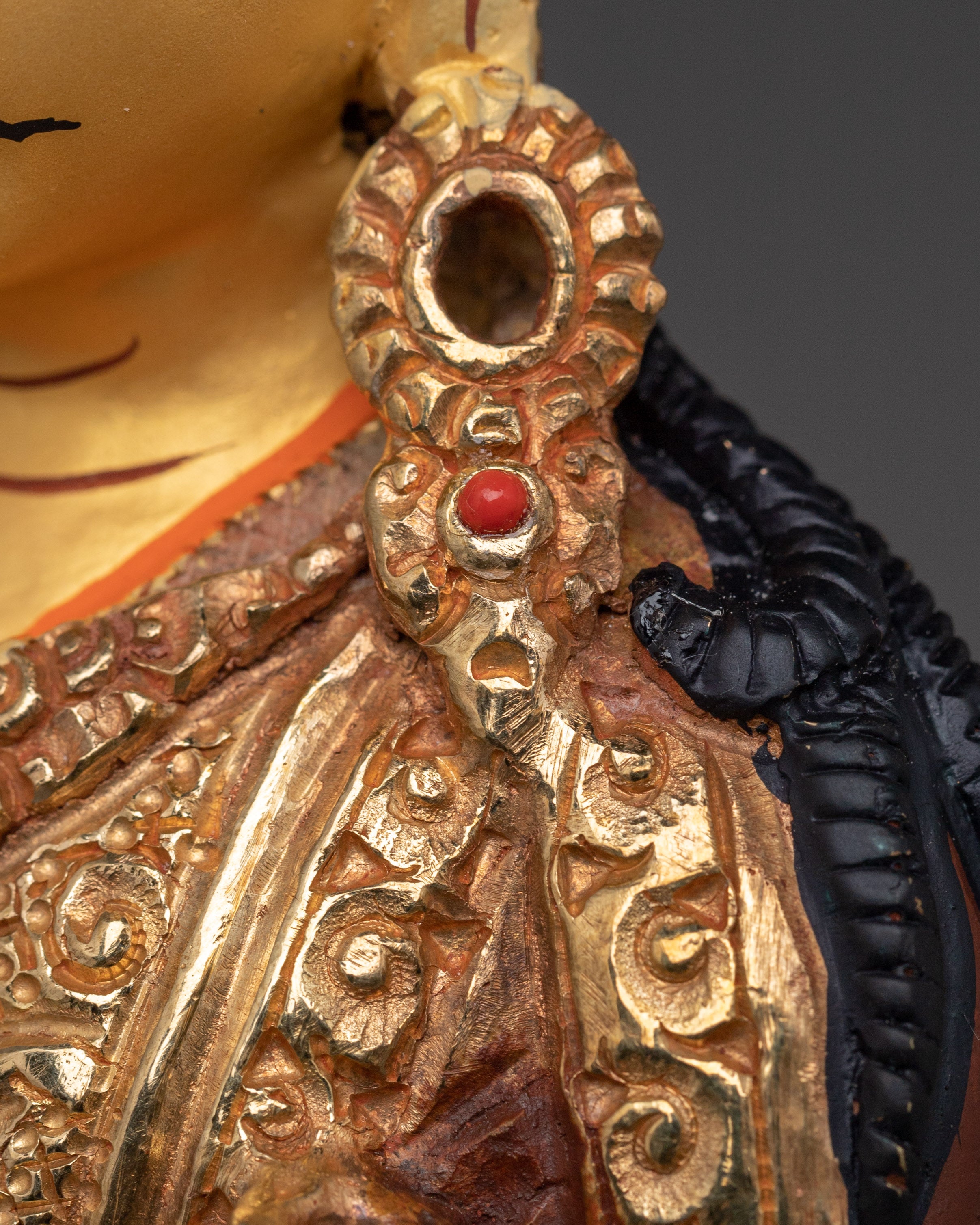 Guru Rinpoche Tantric Teacher Statue | Padmasambhava Tibetan Figurine