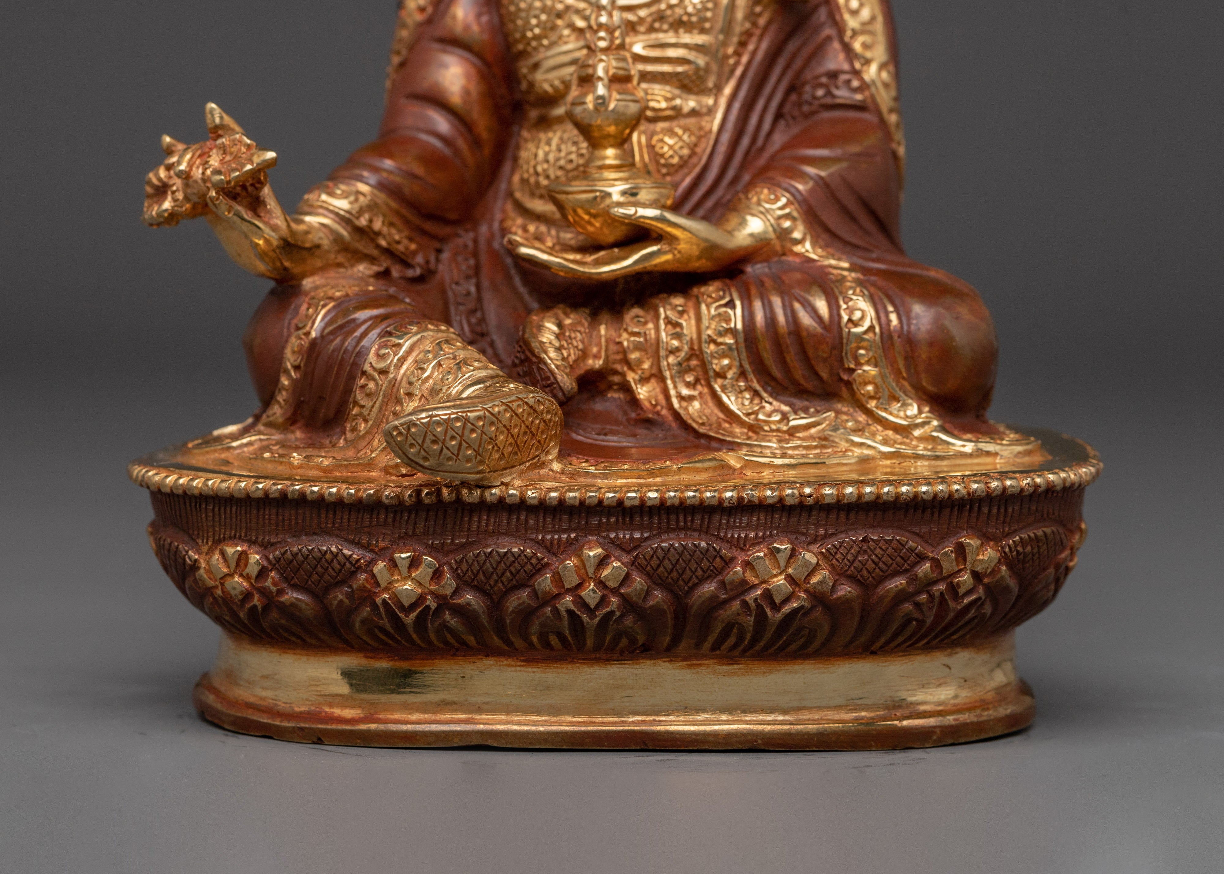 Guru Rinpoche Tantric Teacher Statue | Padmasambhava Tibetan Figurine