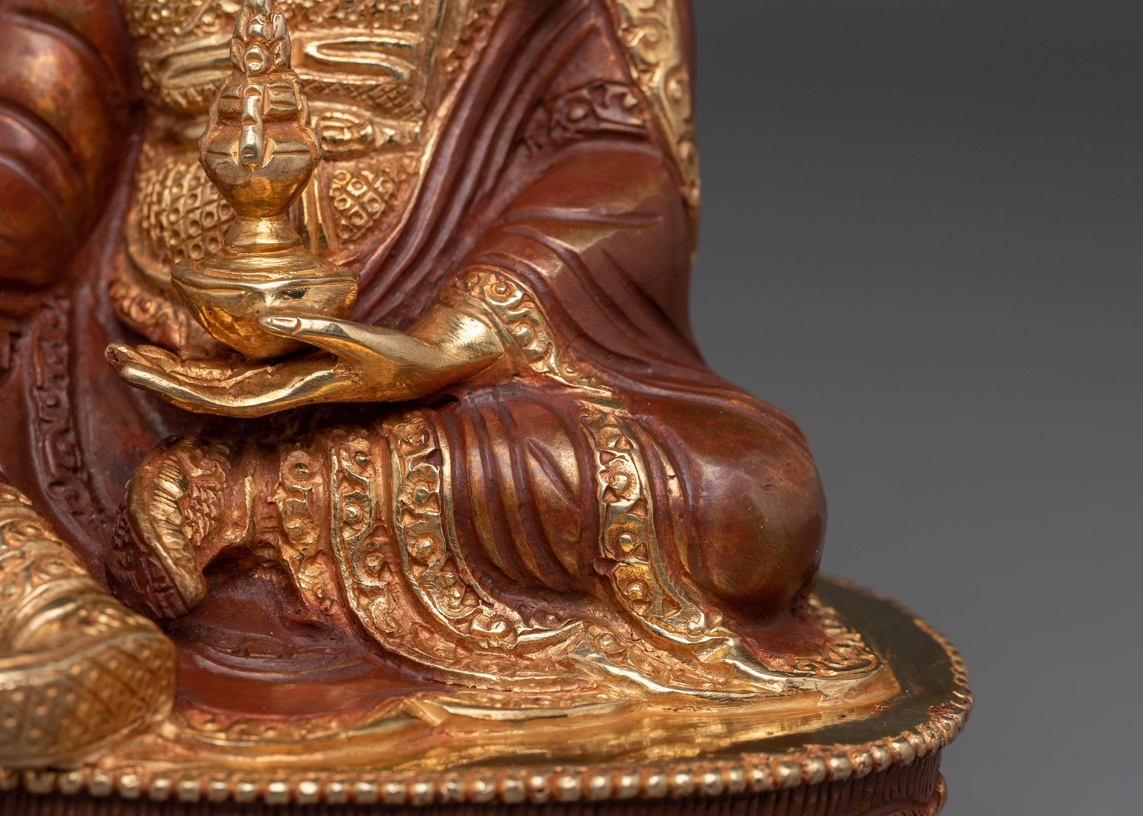 Guru Rinpoche Tantric Teacher Statue | Padmasambhava Tibetan Figurine