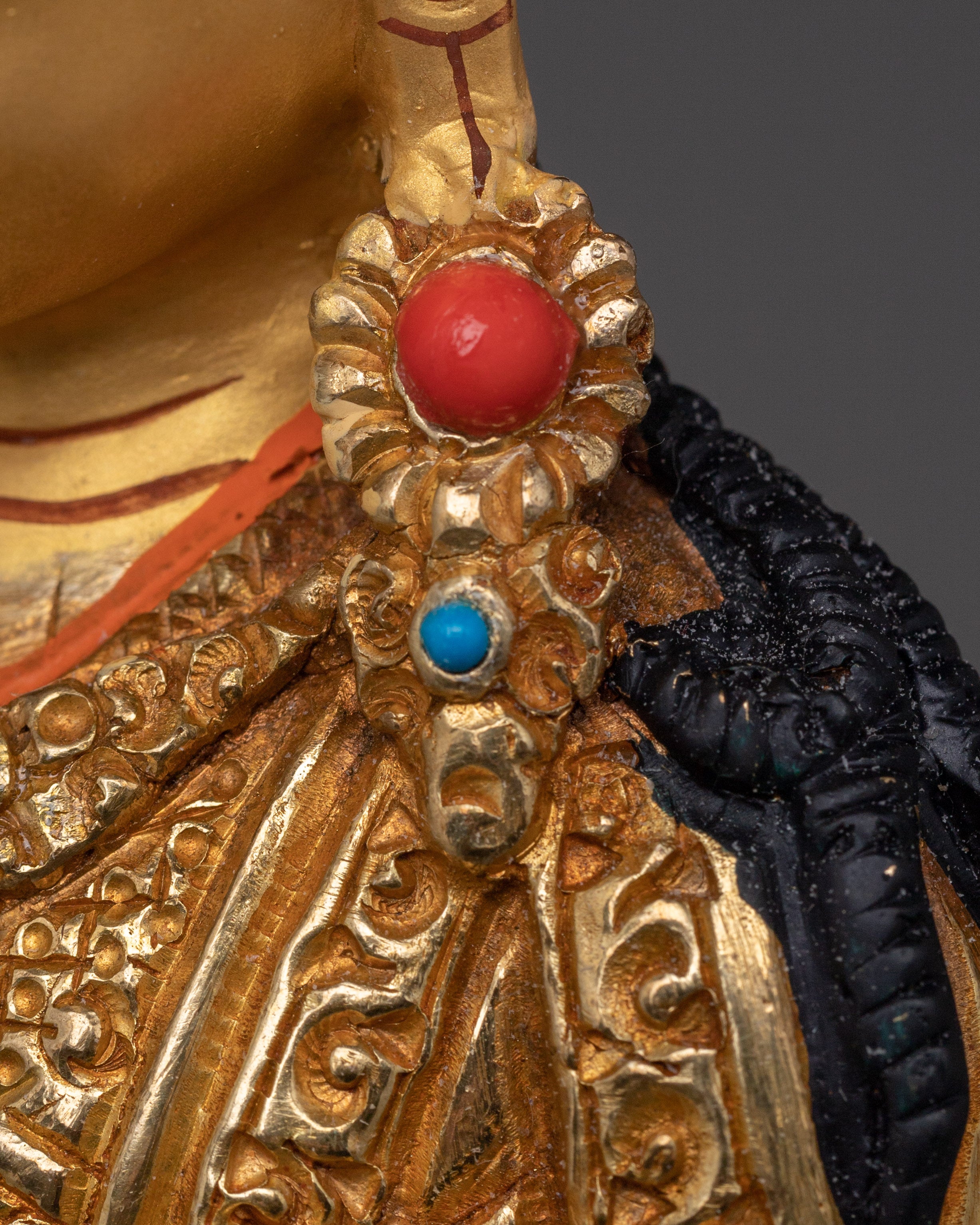 Tantric Teacher Guru Rinpoche Statue | Padmasambhava Decor Figurine