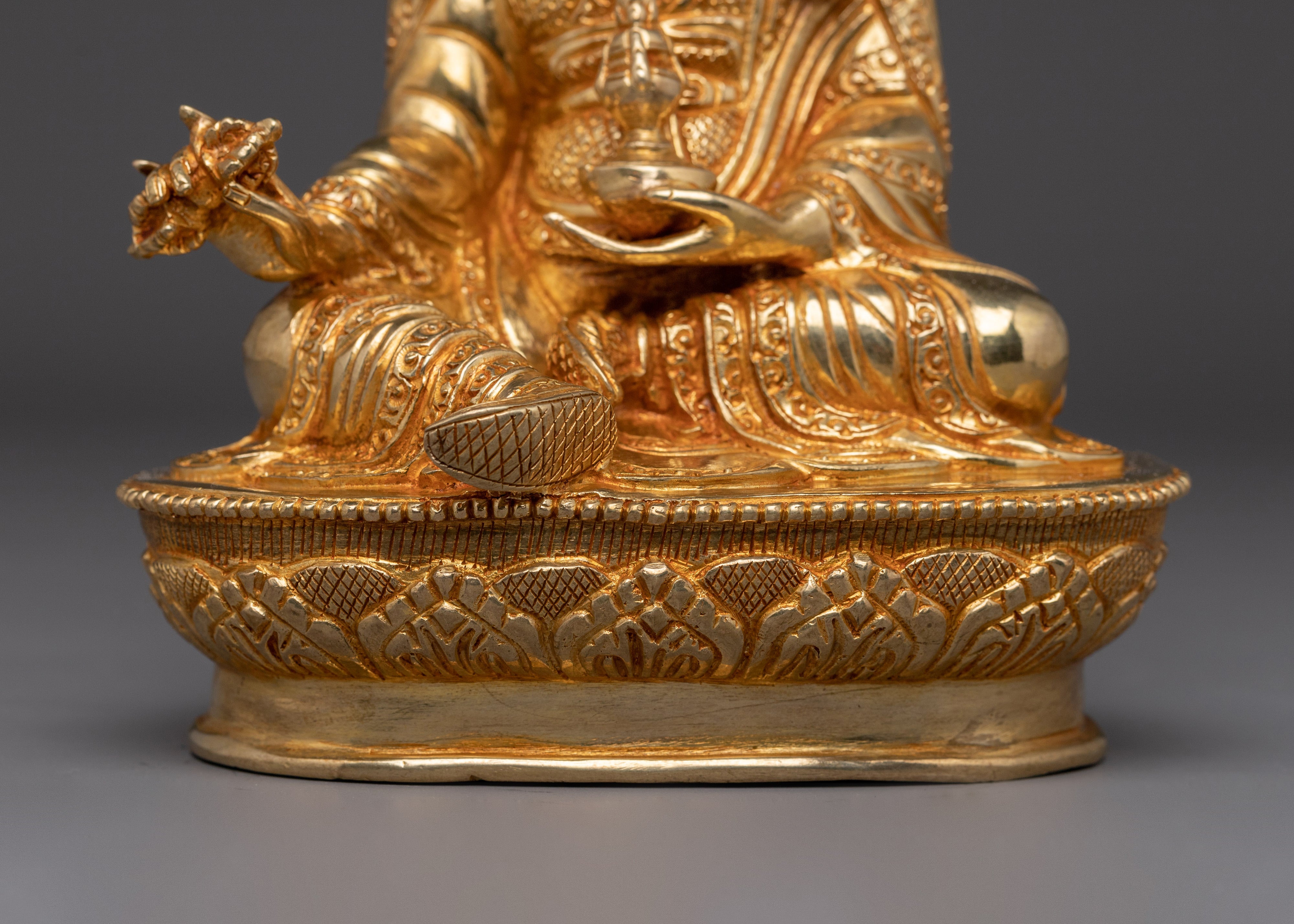 Tantric Teacher Guru Rinpoche Statue | Padmasambhava Decor Figurine