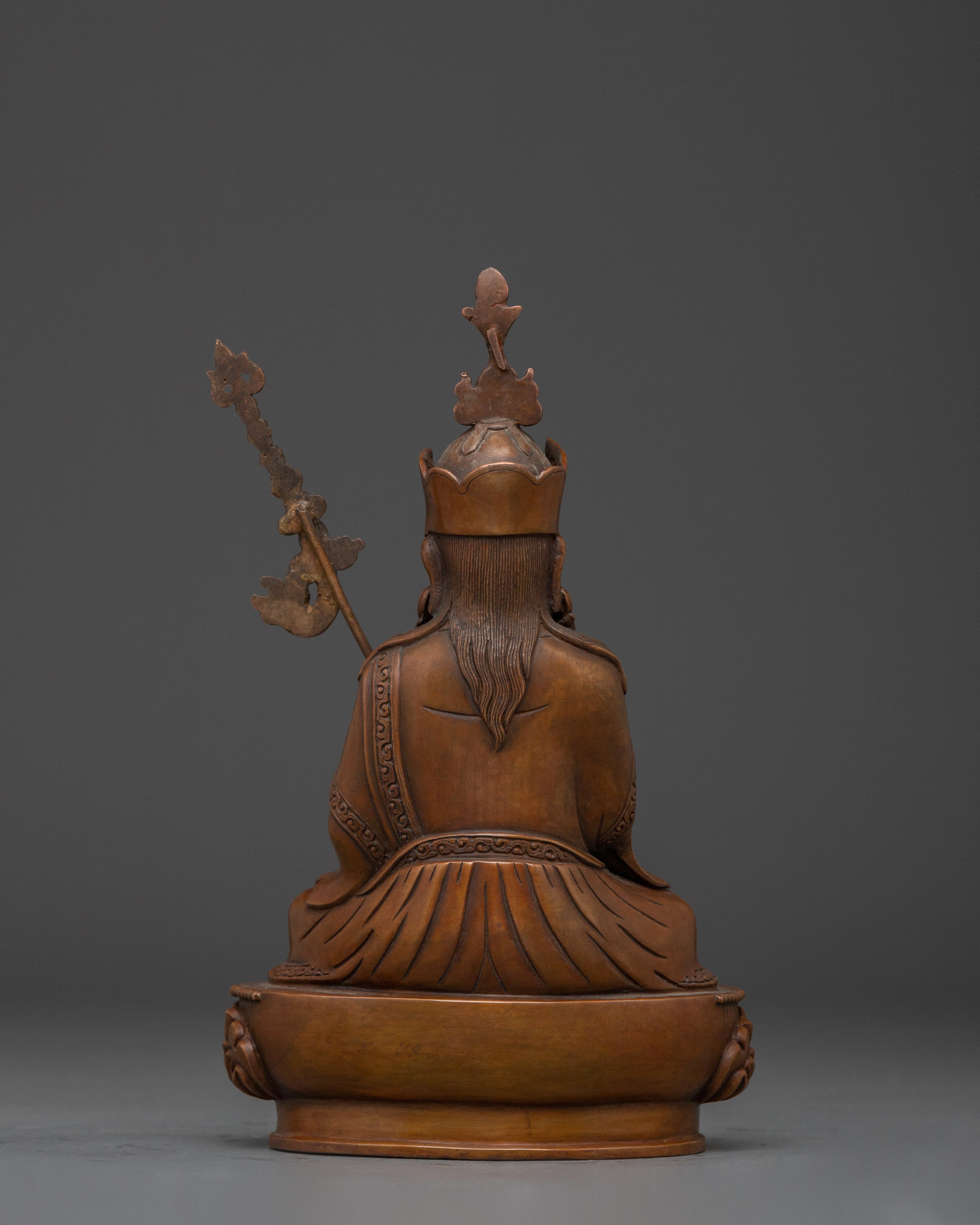 Buddhist Ritual Figurine of Guru Rinpoche | Lotus Born Master of Tibetan Buddhism