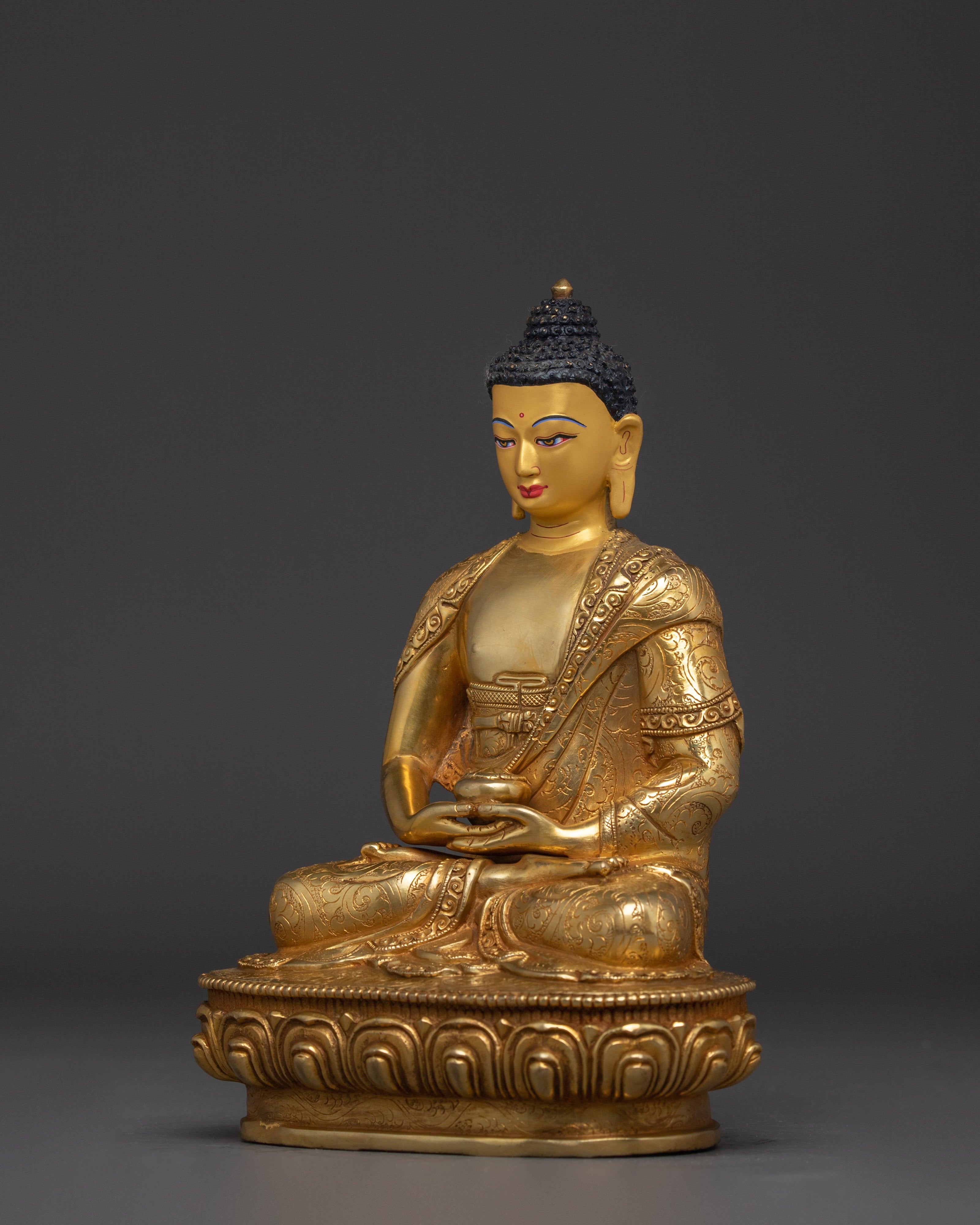 Golden Amitabha Buddha Statue | Home Decor for Mindfulness