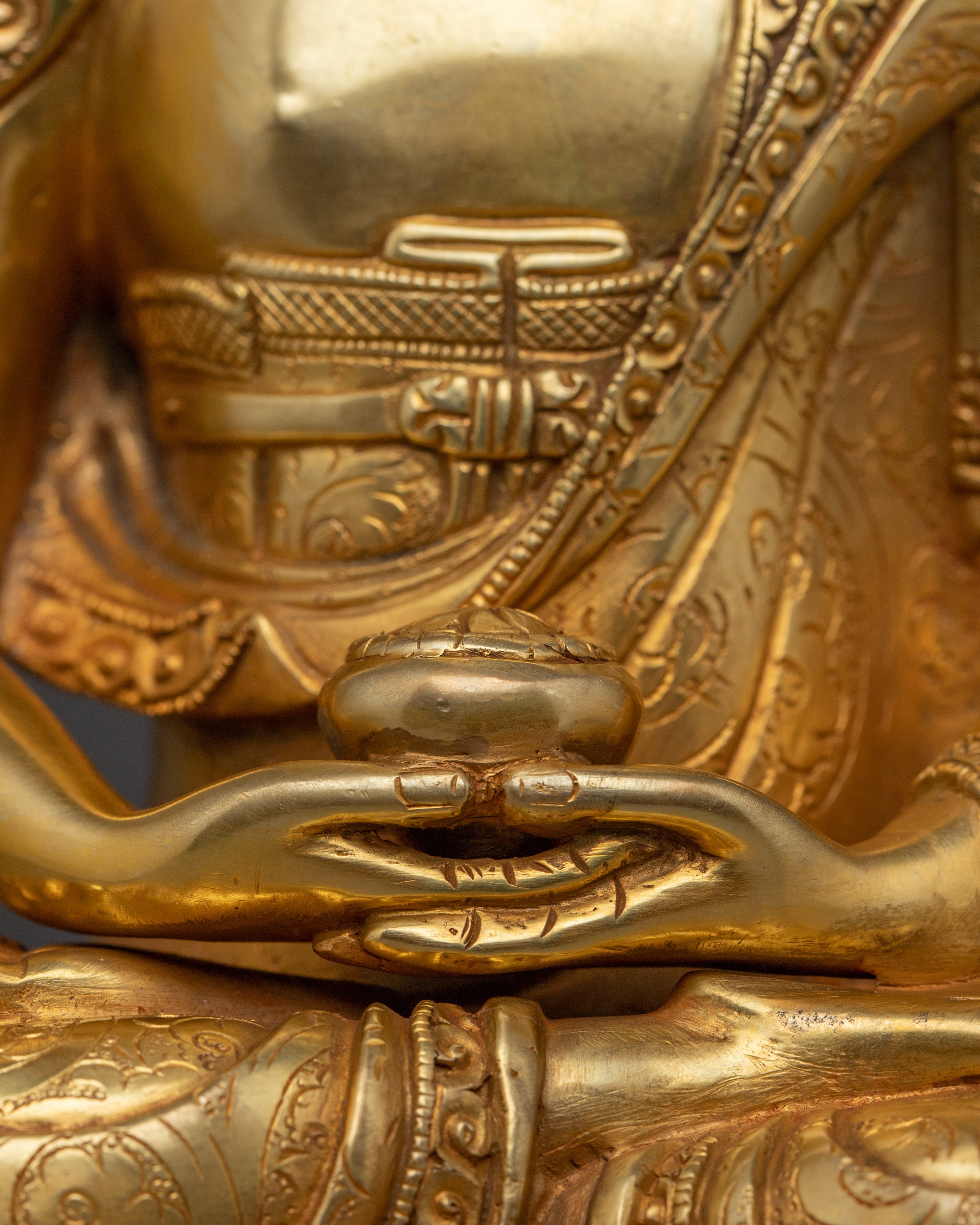 Golden Amitabha Buddha Statue | Home Decor for Mindfulness