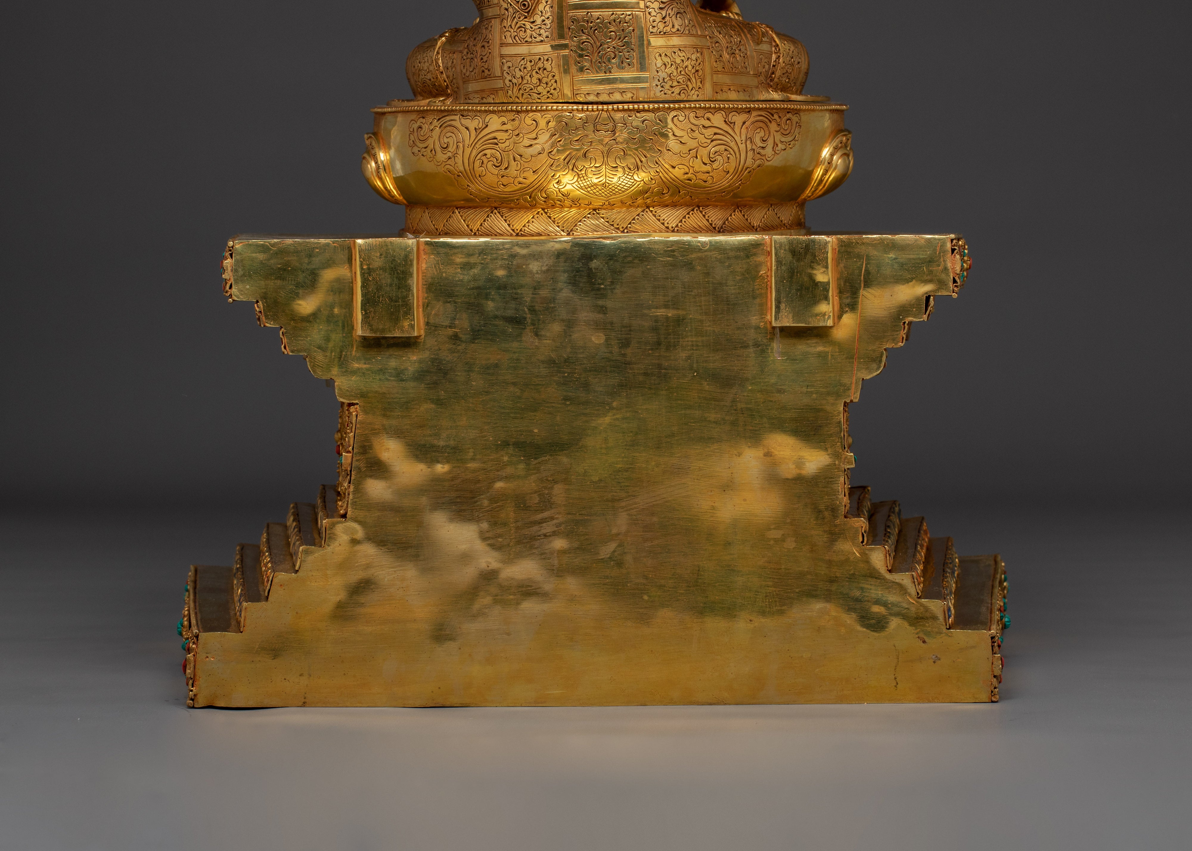 Majestic Shakyamuni Buddha on Throne Statue | Gautama Buddha - Dharma Teacher