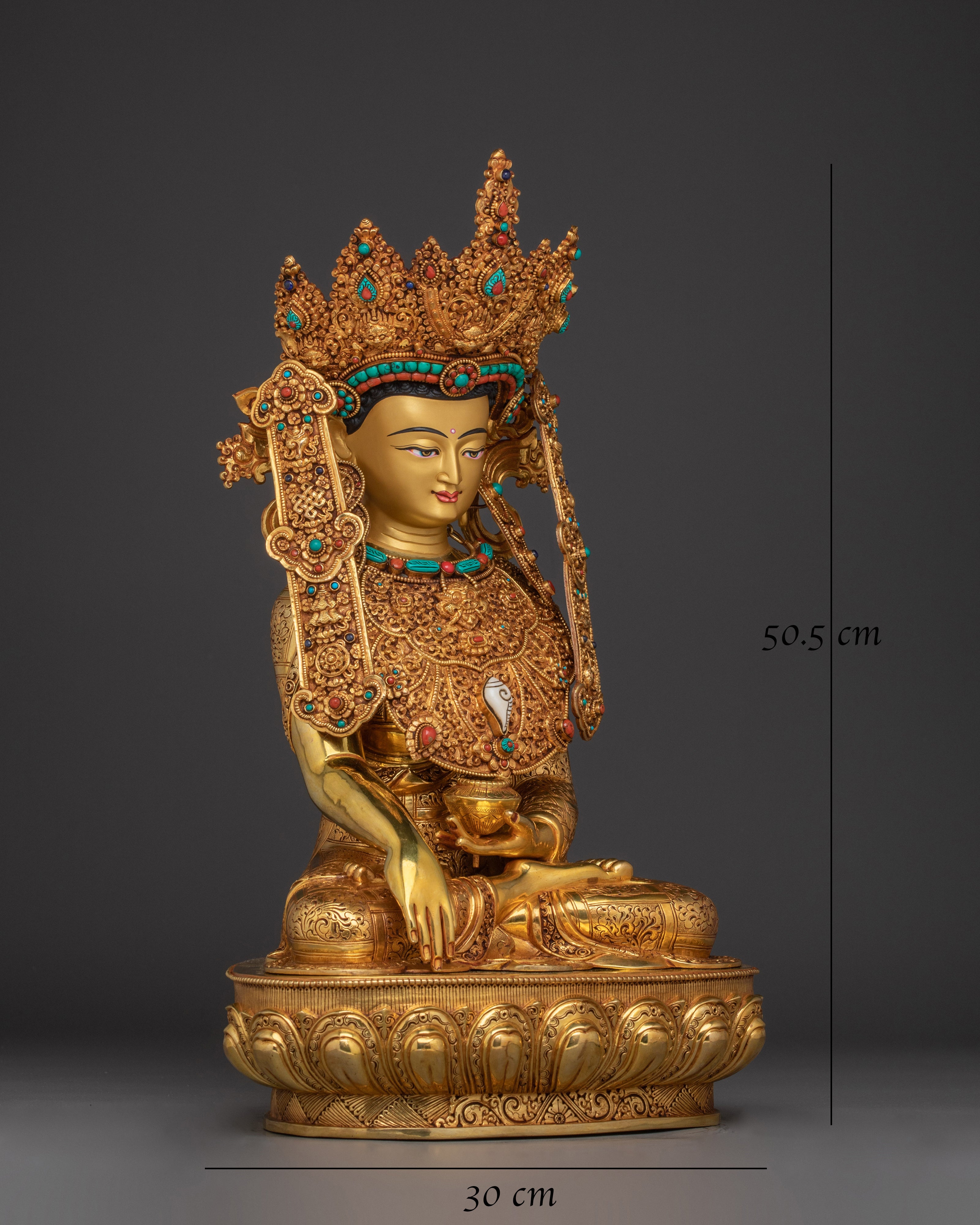 crown-gautama-buddha-statue