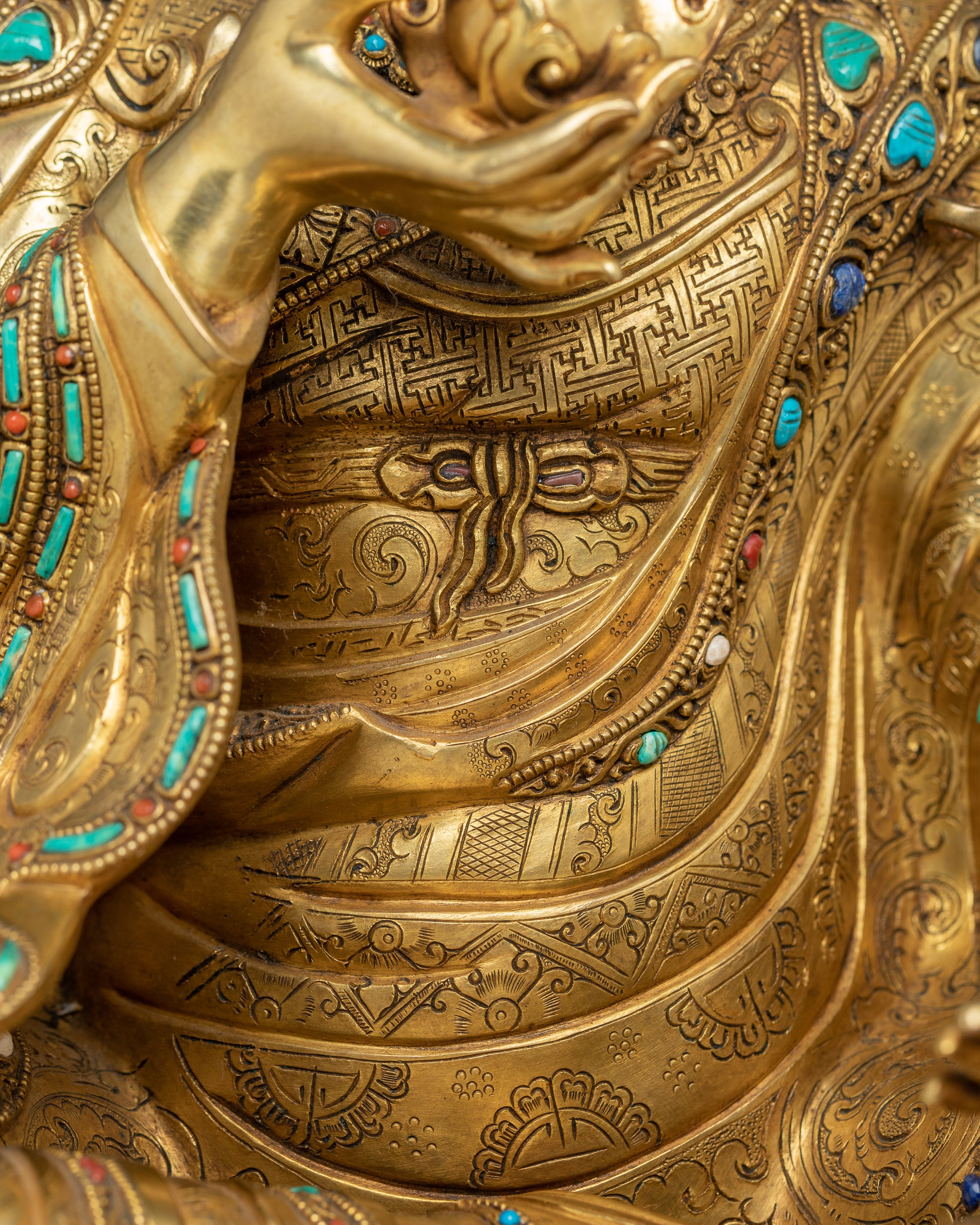 Golden Guru Norla Statue | Manifestation of Padmasambhava
