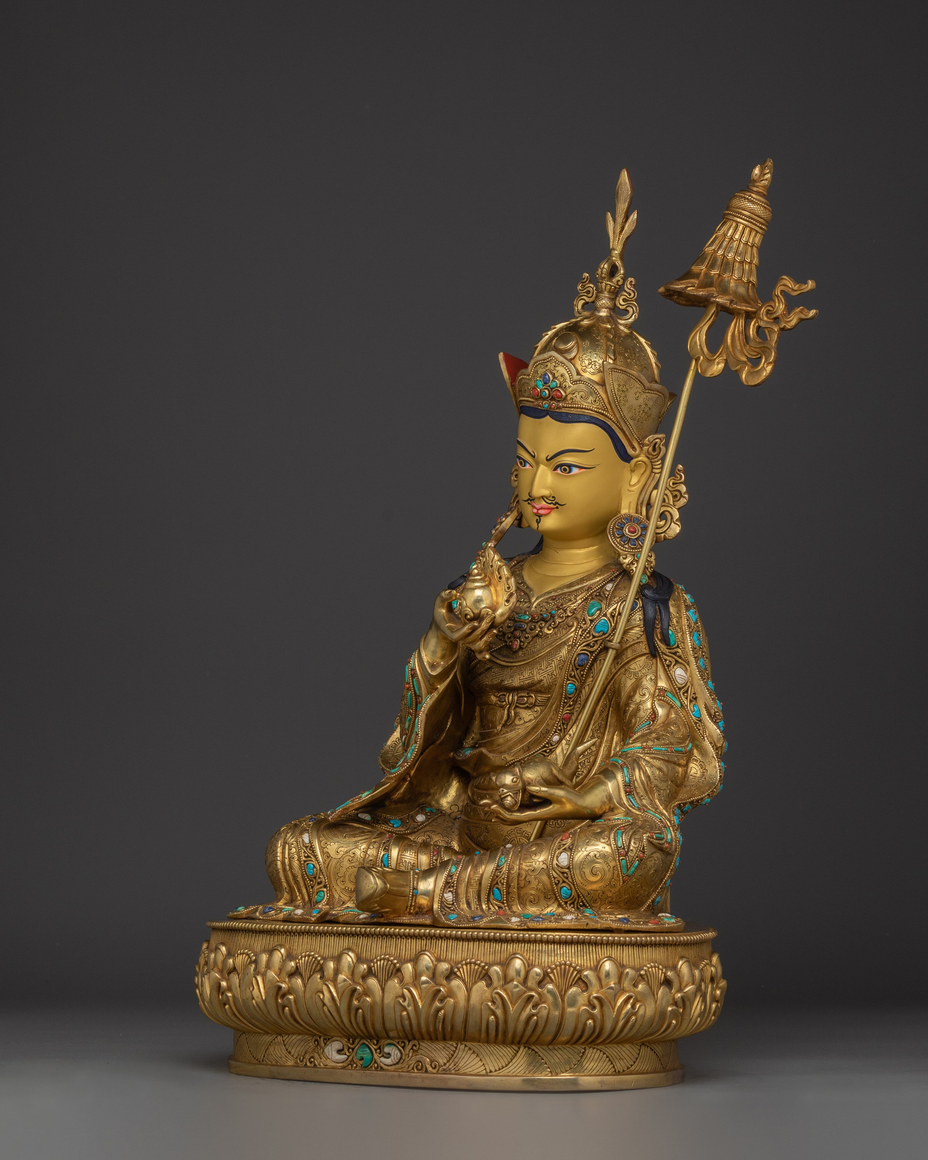 Golden Guru Norla Statue | Manifestation of Padmasambhava
