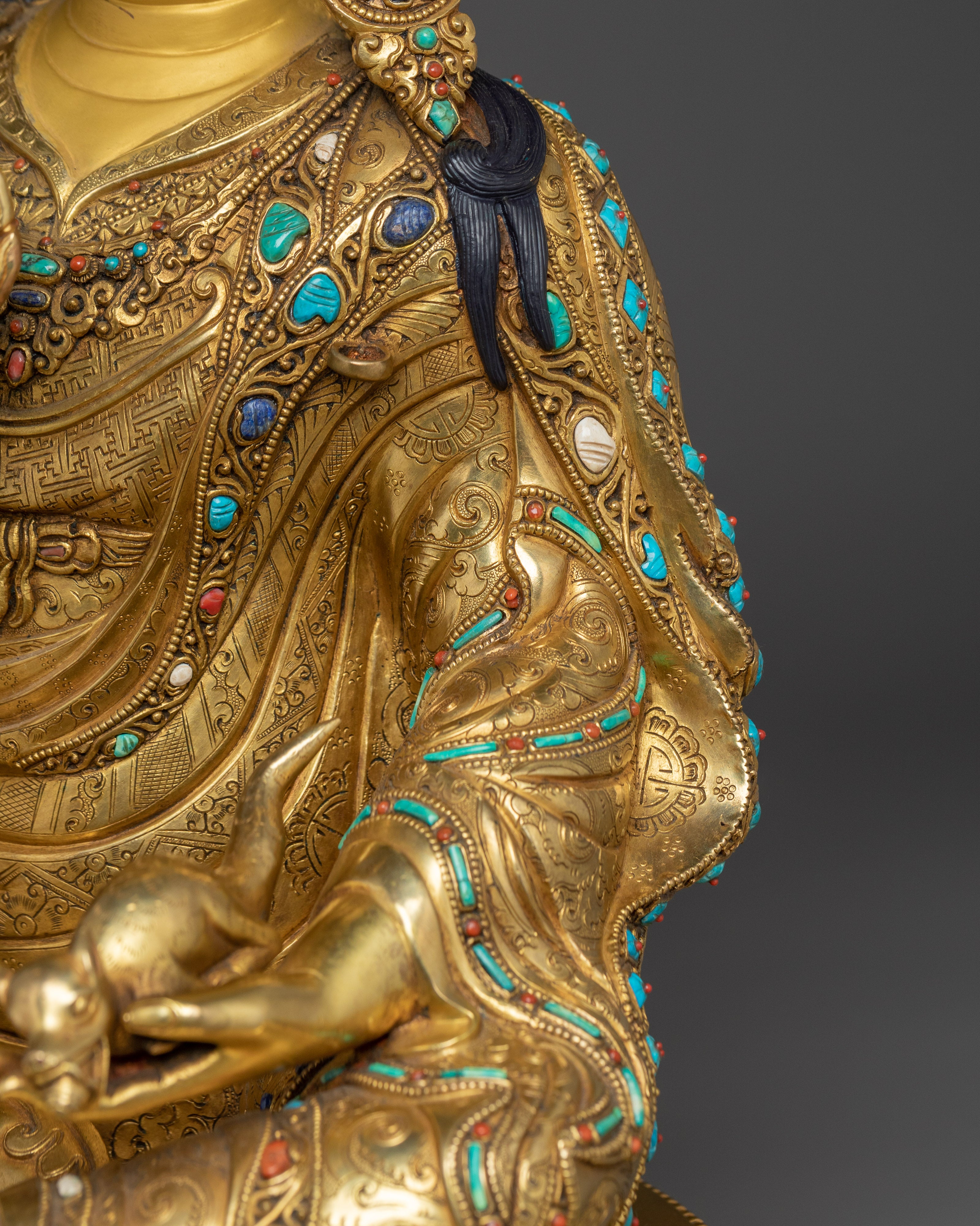 Golden Guru Norla Statue | Manifestation of Padmasambhava