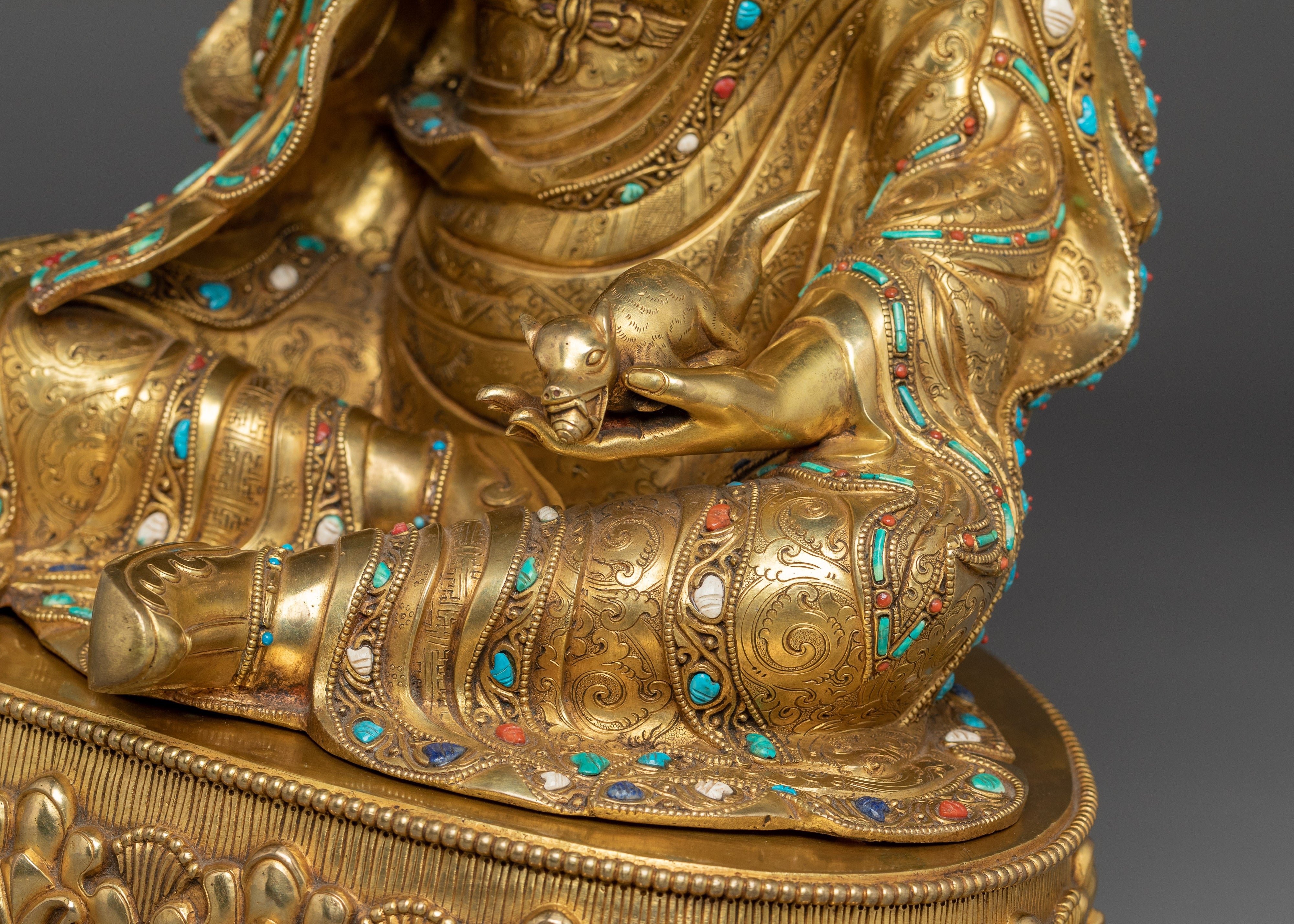 Golden Guru Norla Statue | Manifestation of Padmasambhava