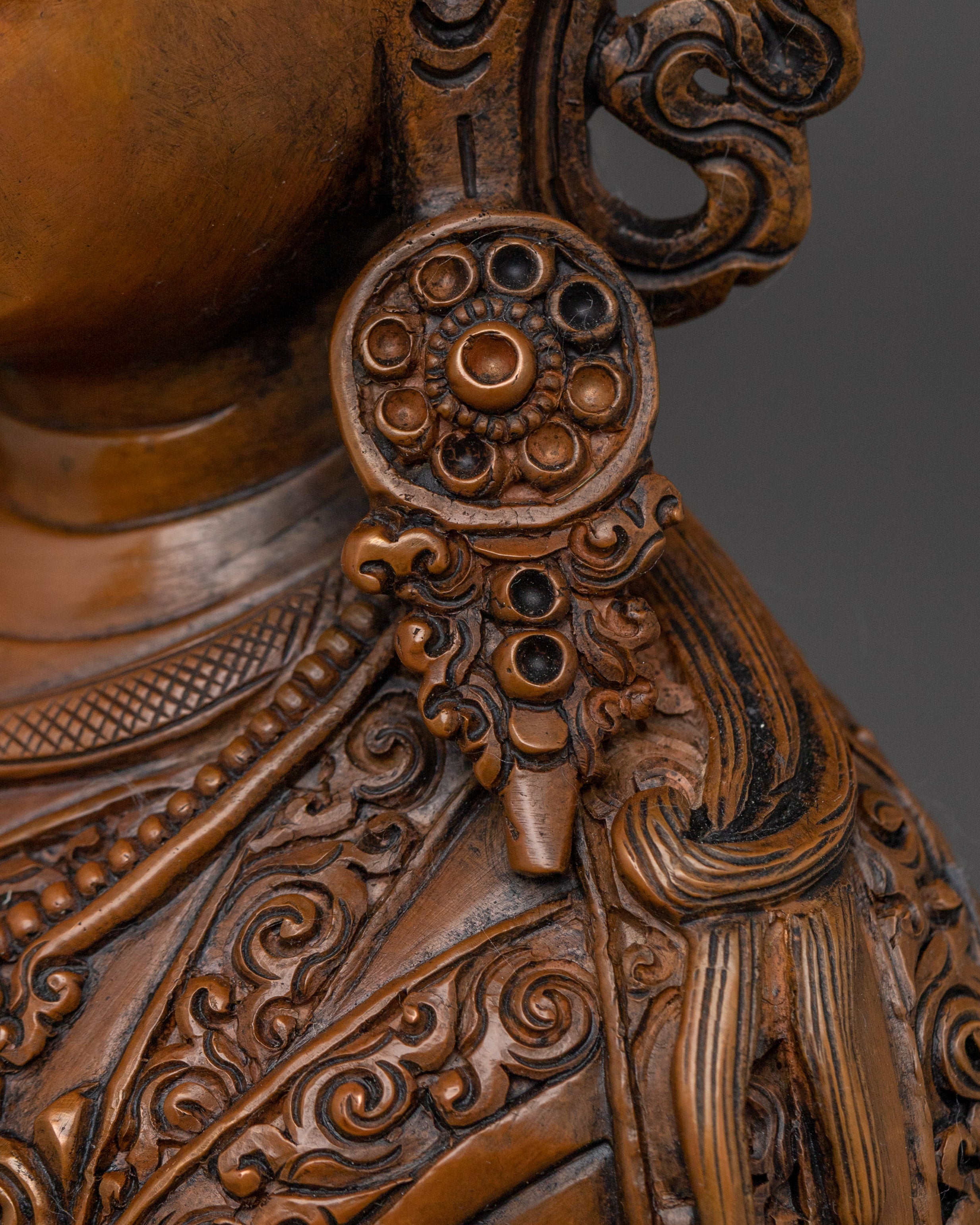 Oxidized Padmasambhava Statue | Guru Rinpoche - Tantra Master