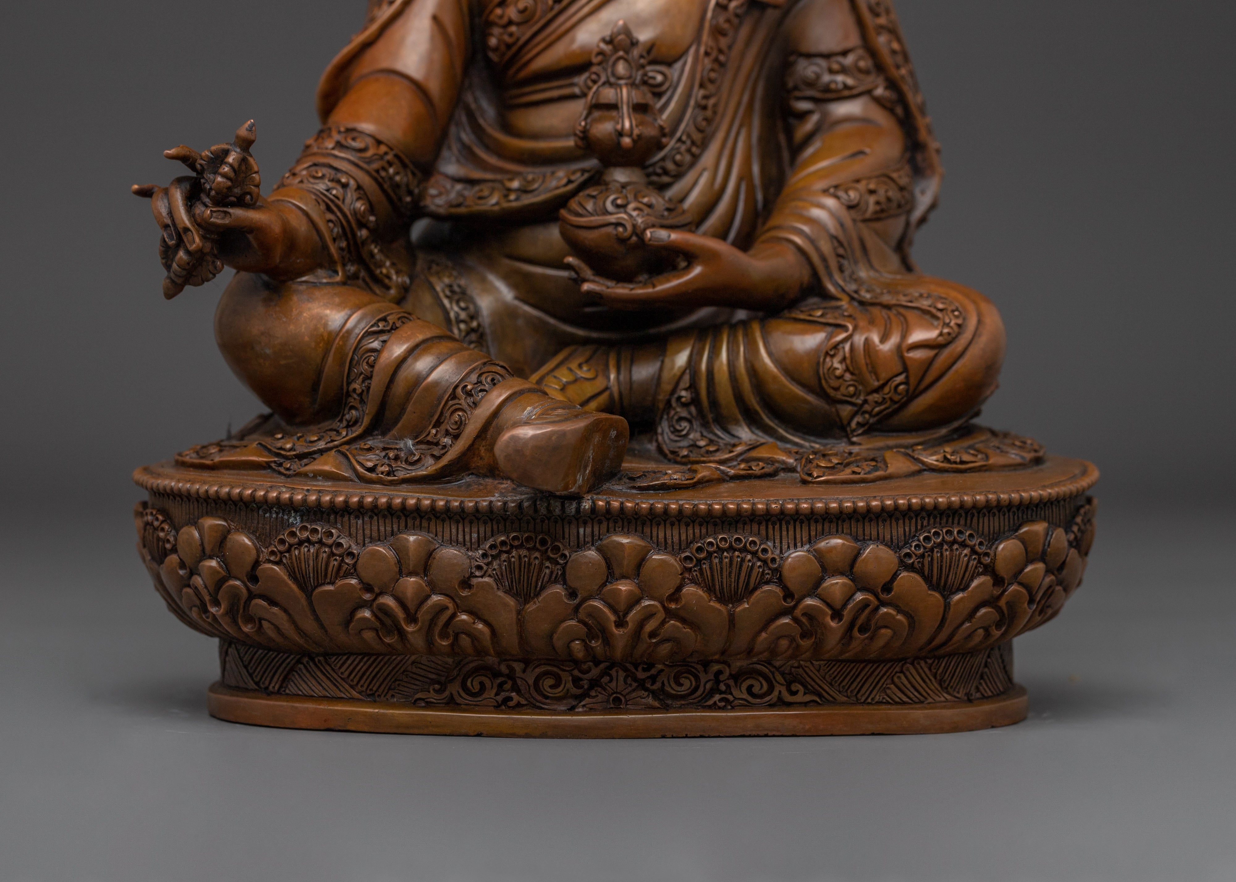 Oxidized Padmasambhava Statue | Guru Rinpoche - Tantra Master