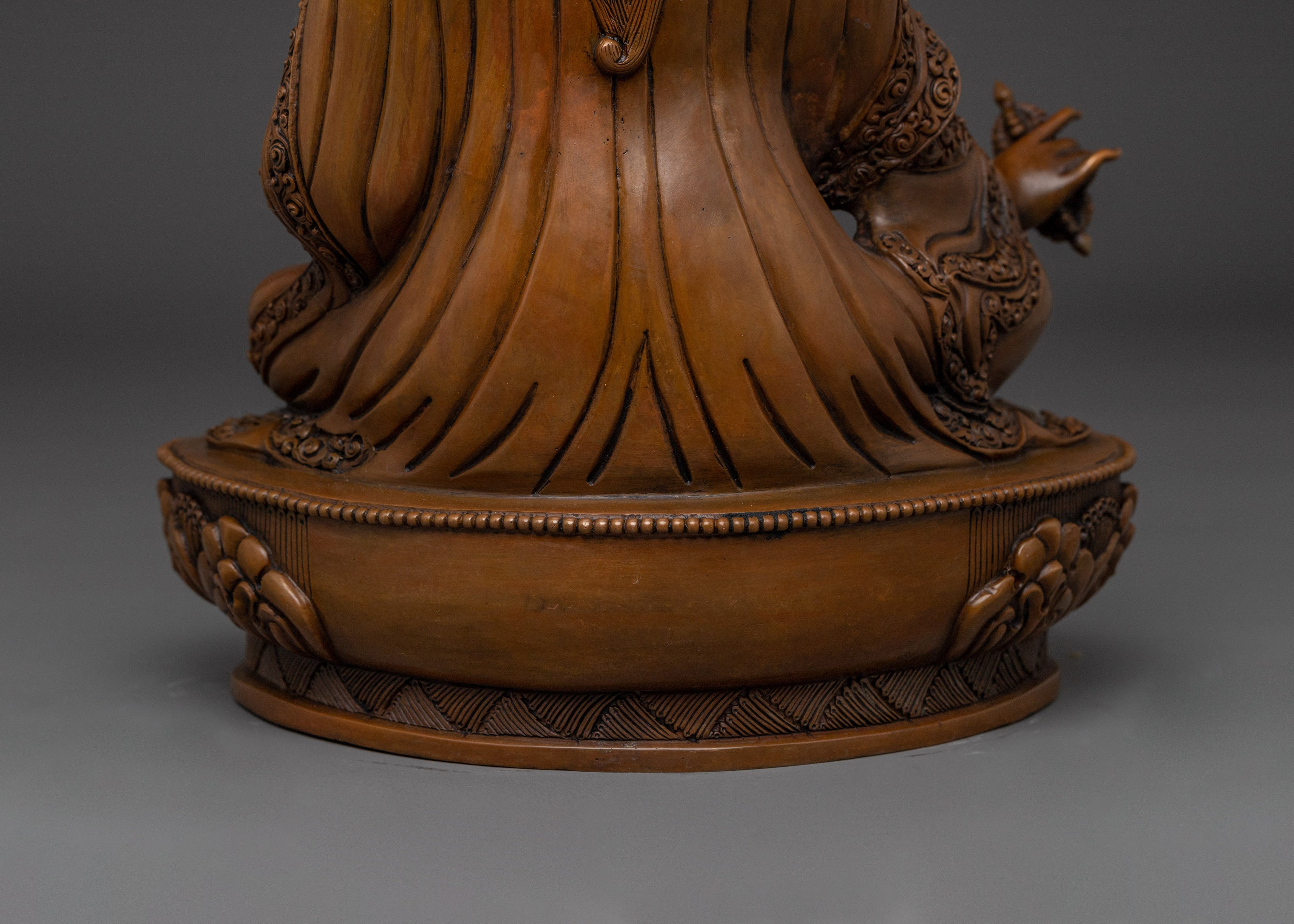 Oxidized Padmasambhava Statue | Guru Rinpoche - Tantra Master