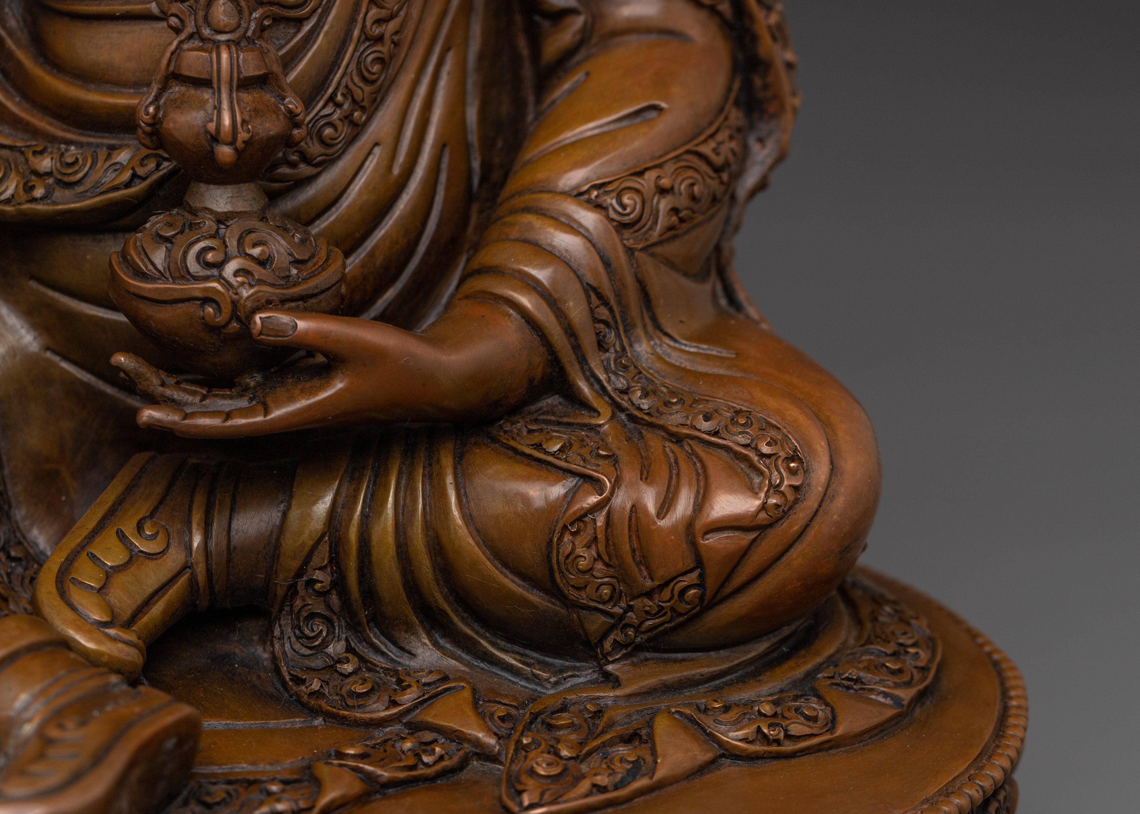 Oxidized Padmasambhava Statue | Guru Rinpoche - Tantra Master
