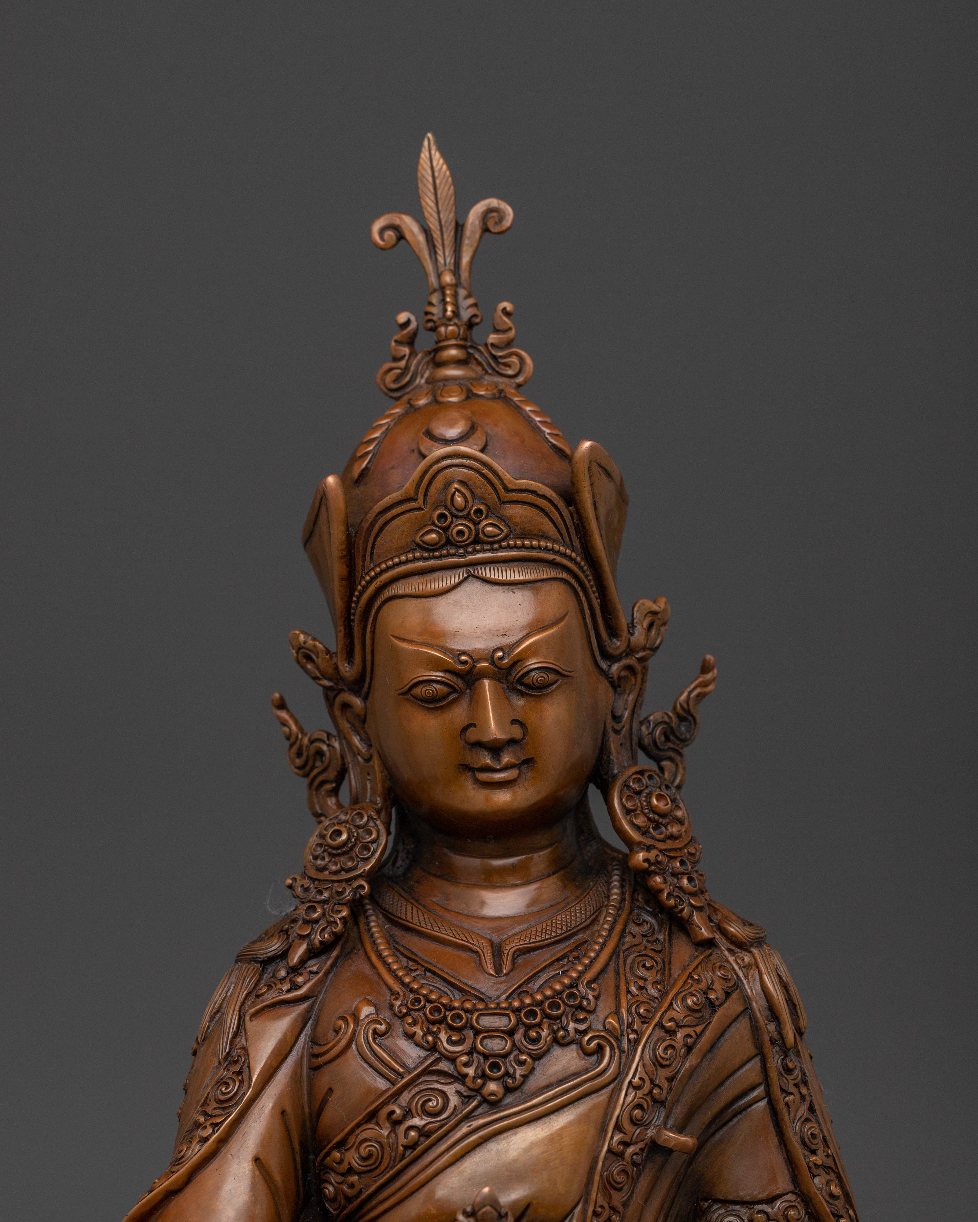 Oxidized Padmasambhava Statue | Guru Rinpoche - Tantra Master