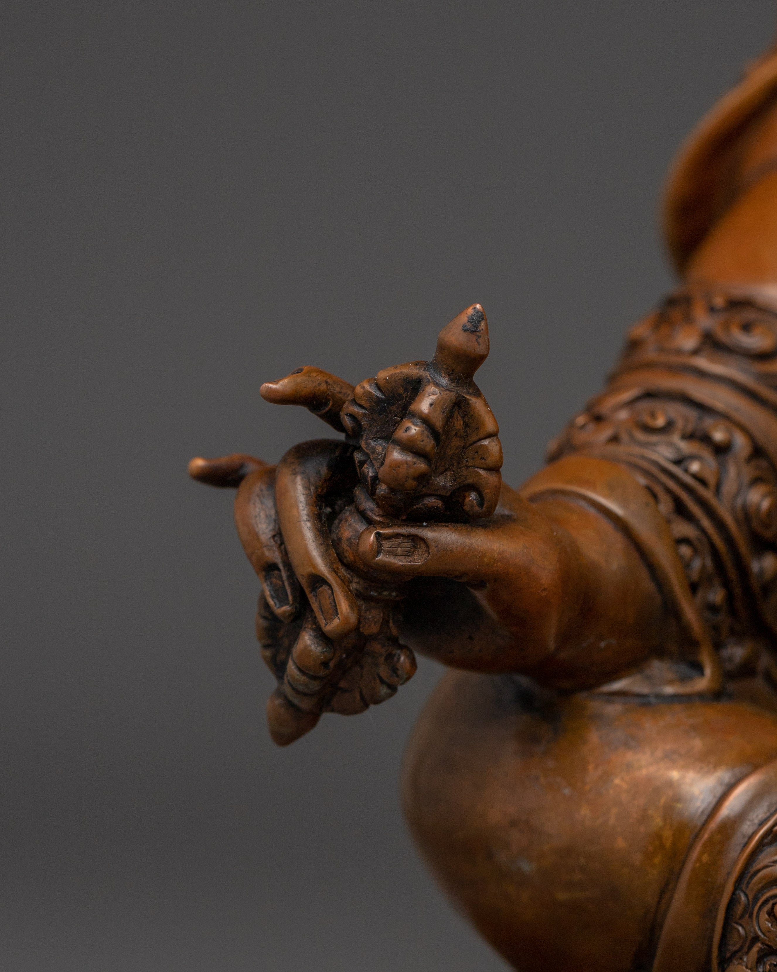 Oxidized Padmasambhava Statue | Guru Rinpoche - Tantra Master