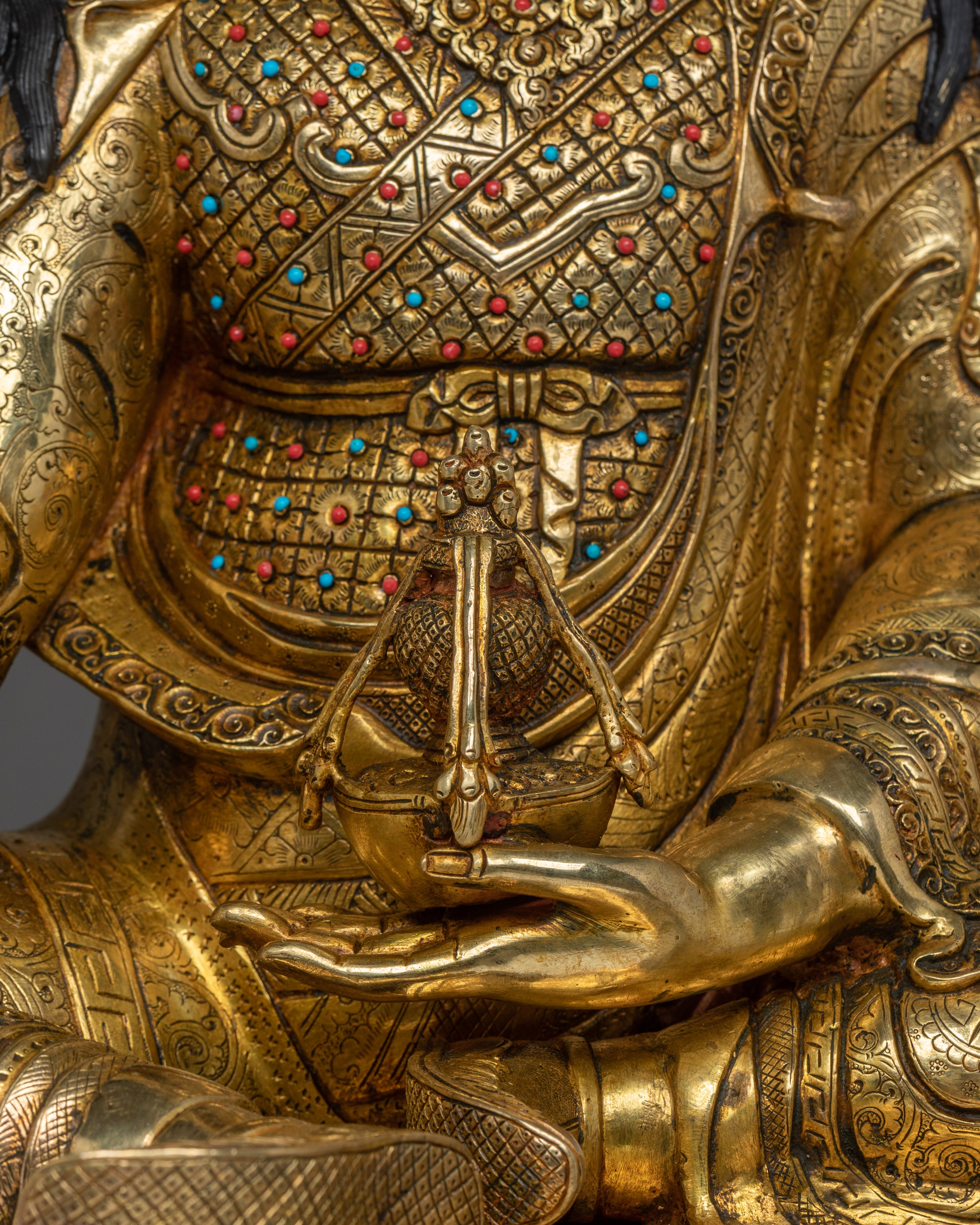 Traditional Tibetan Deity Guru Rinpoche | The Lotus-Born Master