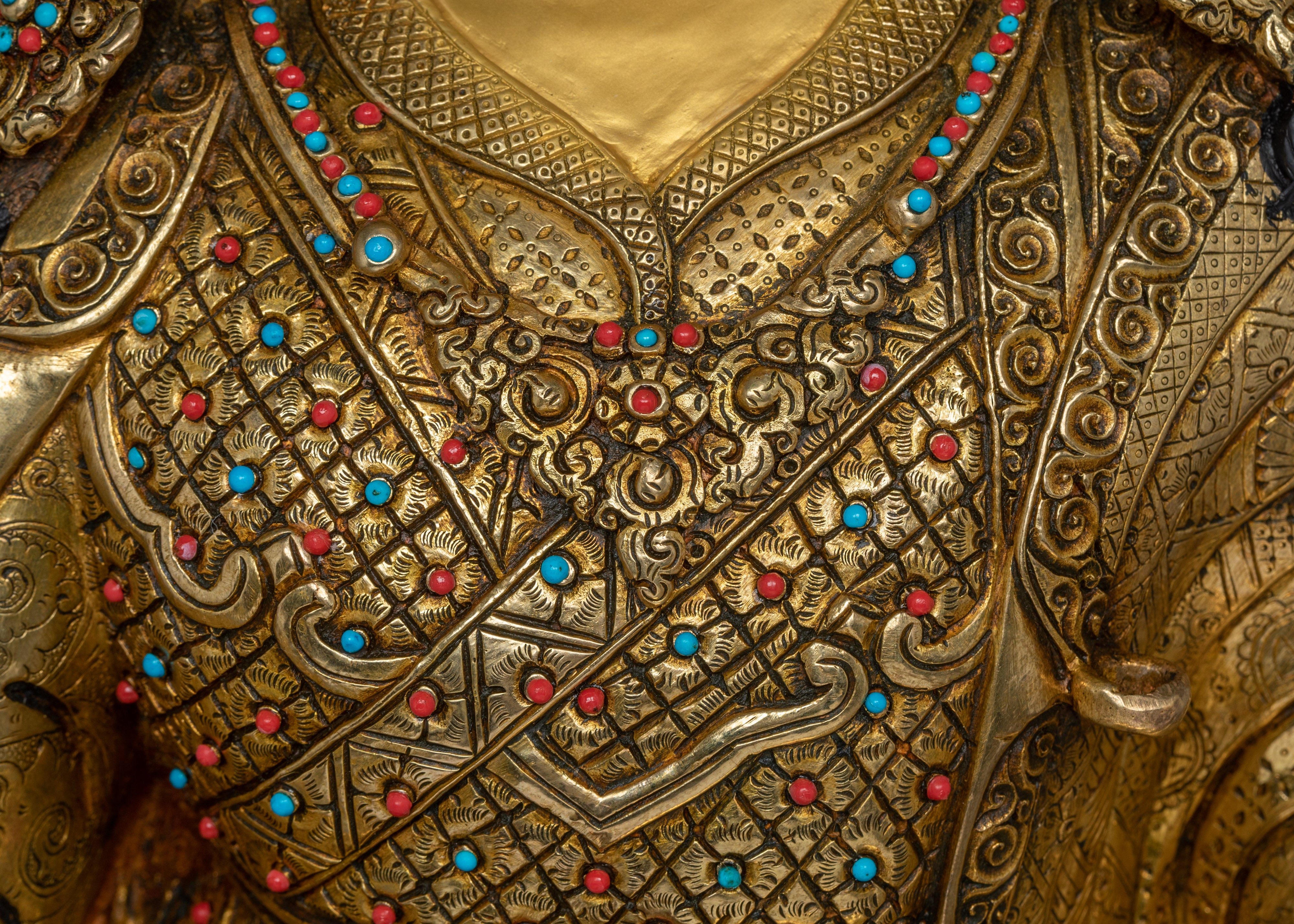 Traditional Tibetan Deity Guru Rinpoche | The Lotus-Born Master