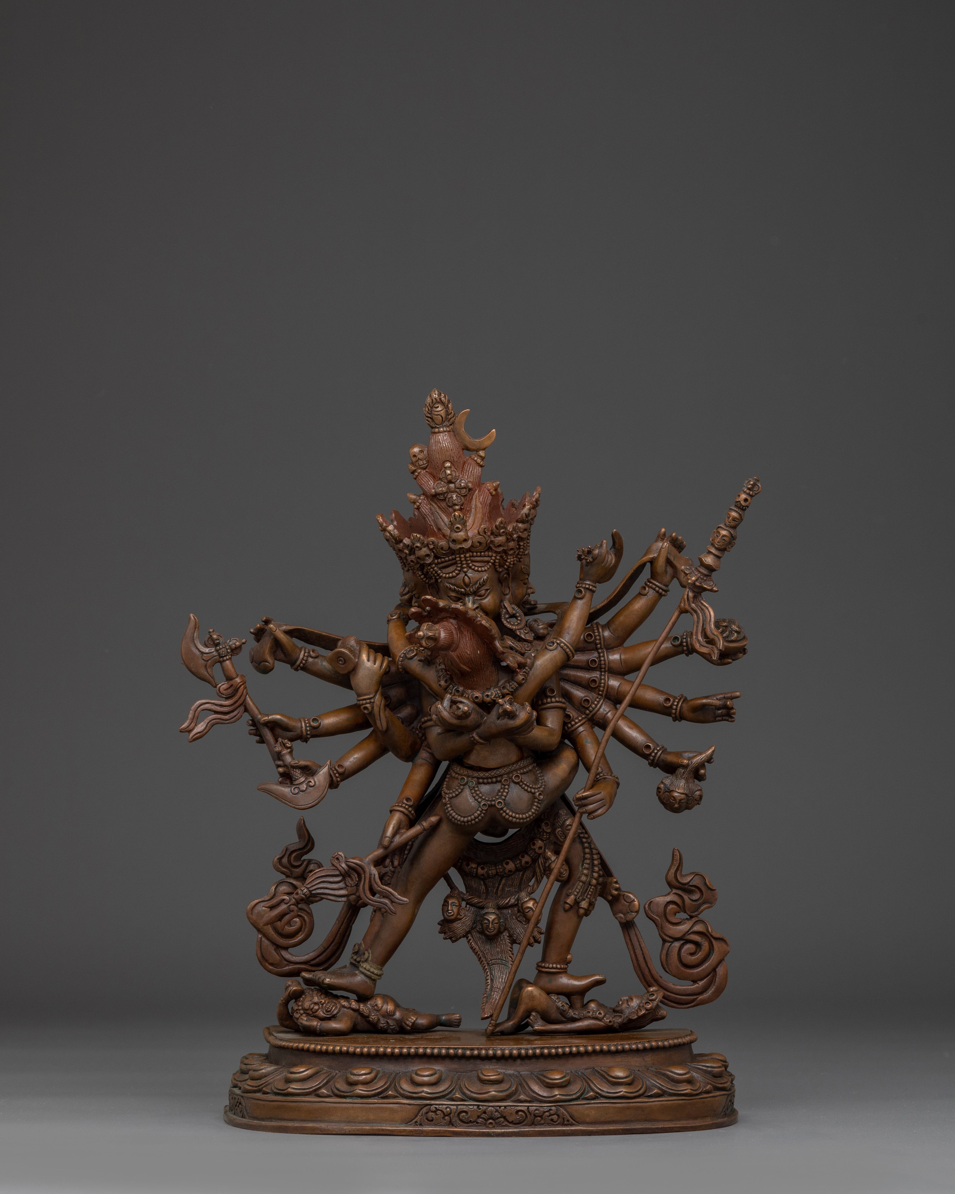 Heruka Chakrasambhara Statue | Tantric Yab-Yum Deity of Vajrayana Buddhism