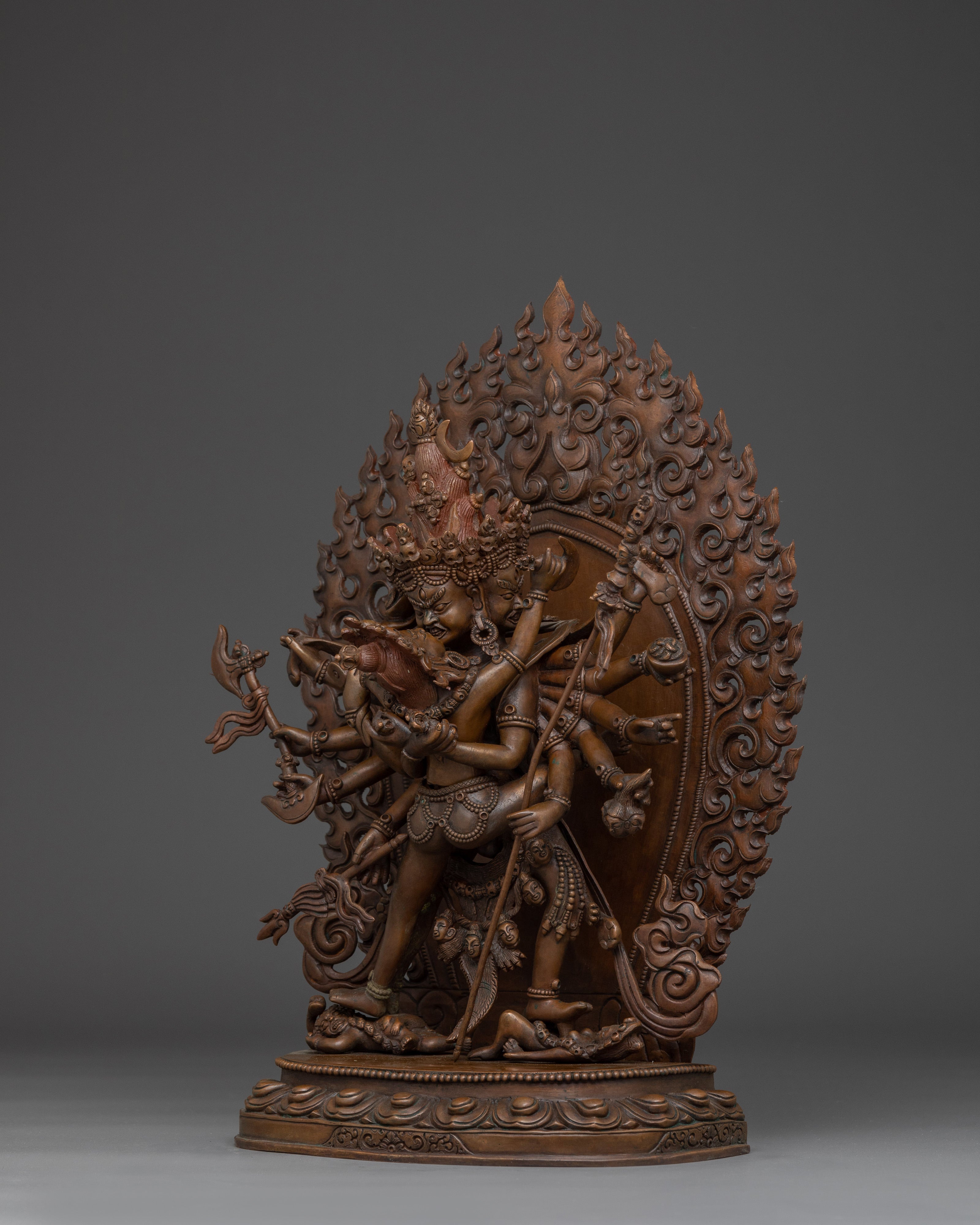 Heruka Chakrasambhara Statue | Tantric Yab-Yum Deity of Vajrayana Buddhism