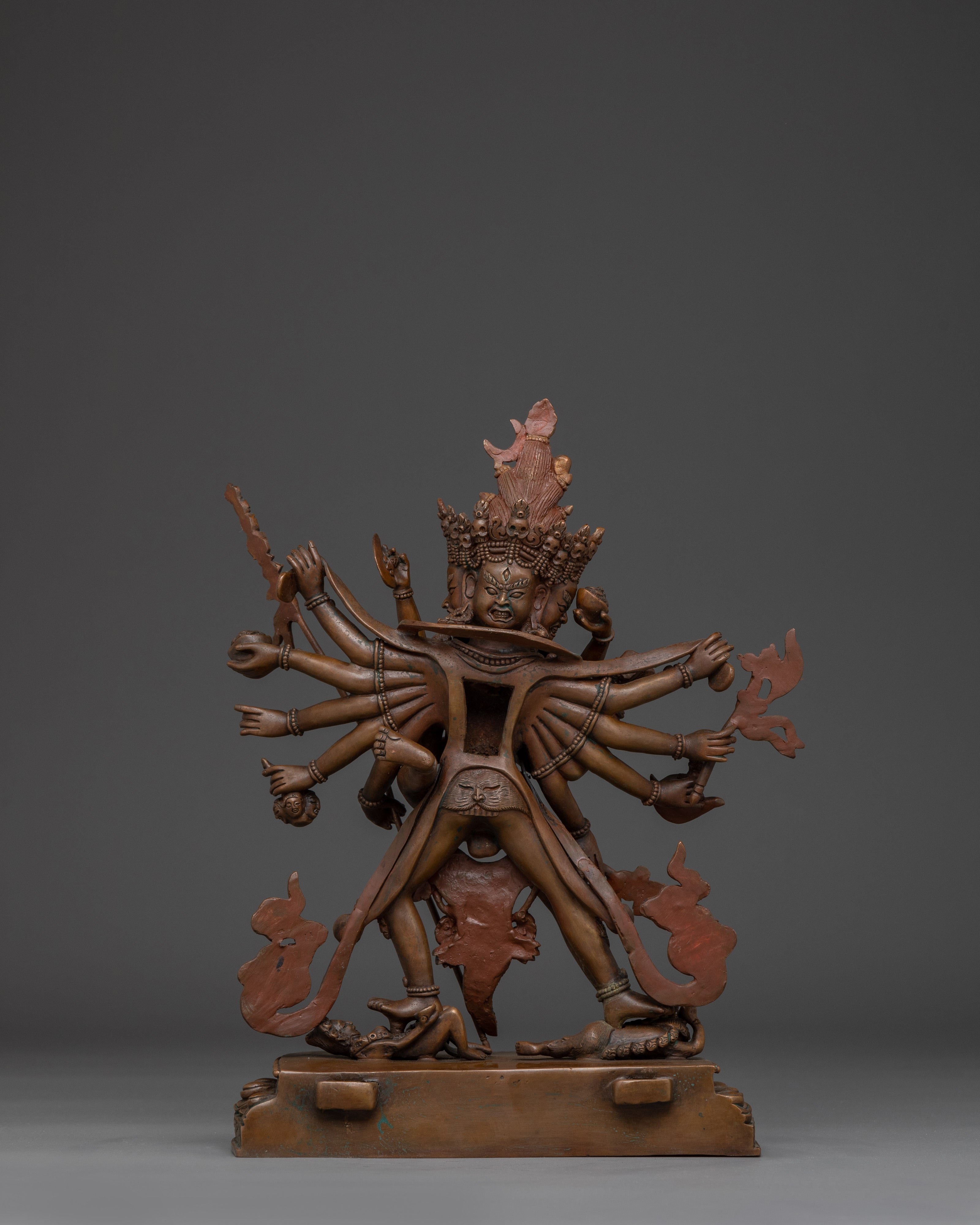 Heruka Chakrasambhara Statue | Tantric Yab-Yum Deity of Vajrayana Buddhism