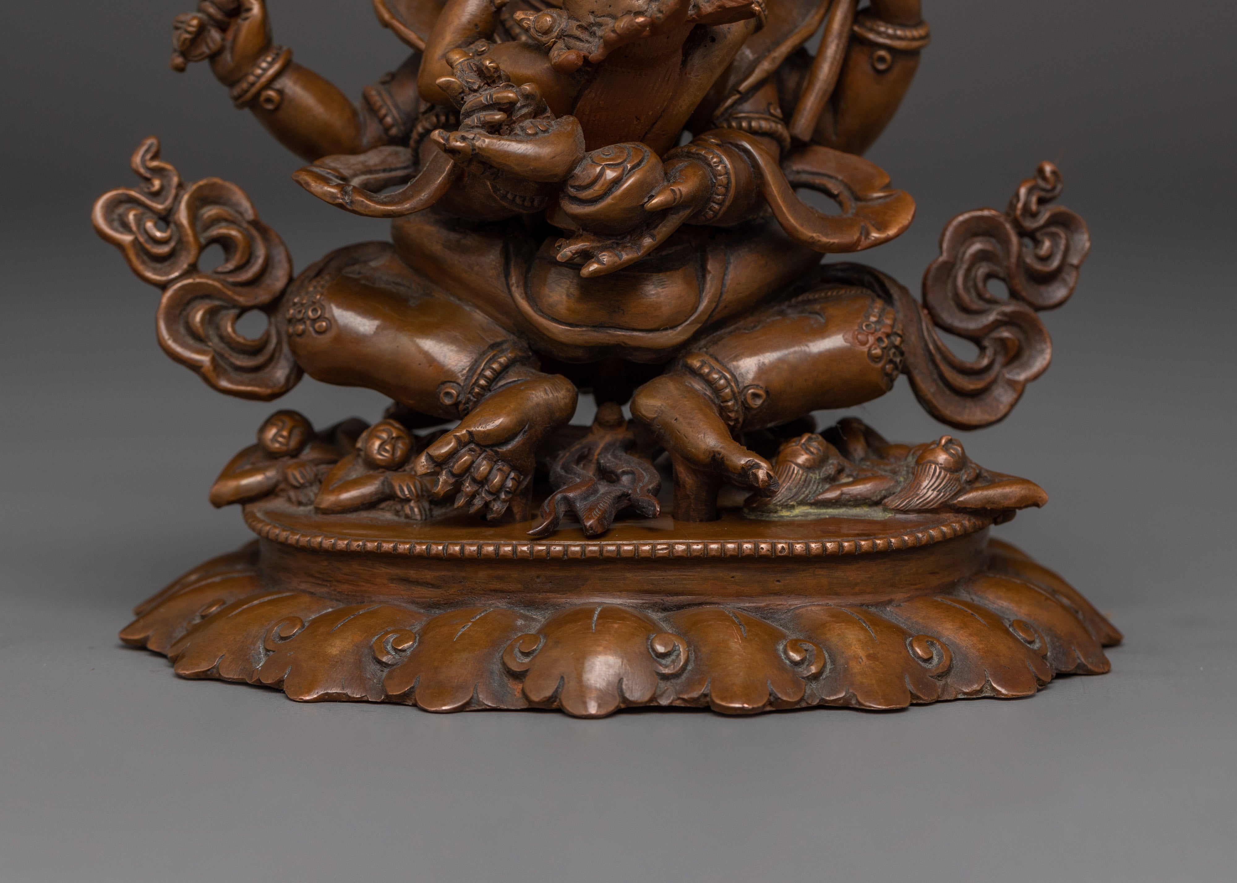 Himalayan Deity Four Armed Mahakala | Tantric Protector of the Dharma