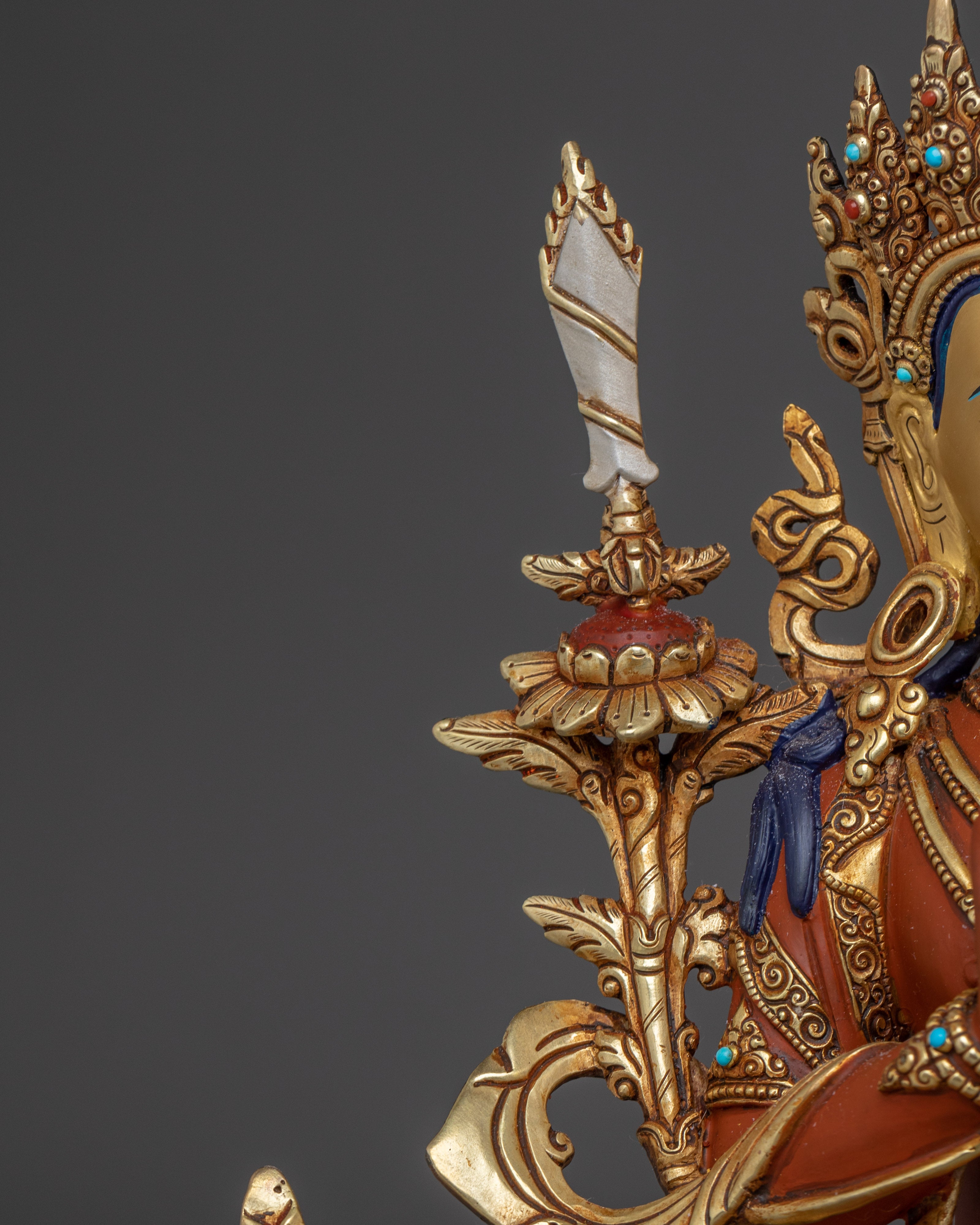 Manjughosa Sculpture | Bodhisattva of Wisdom and Enlightenment