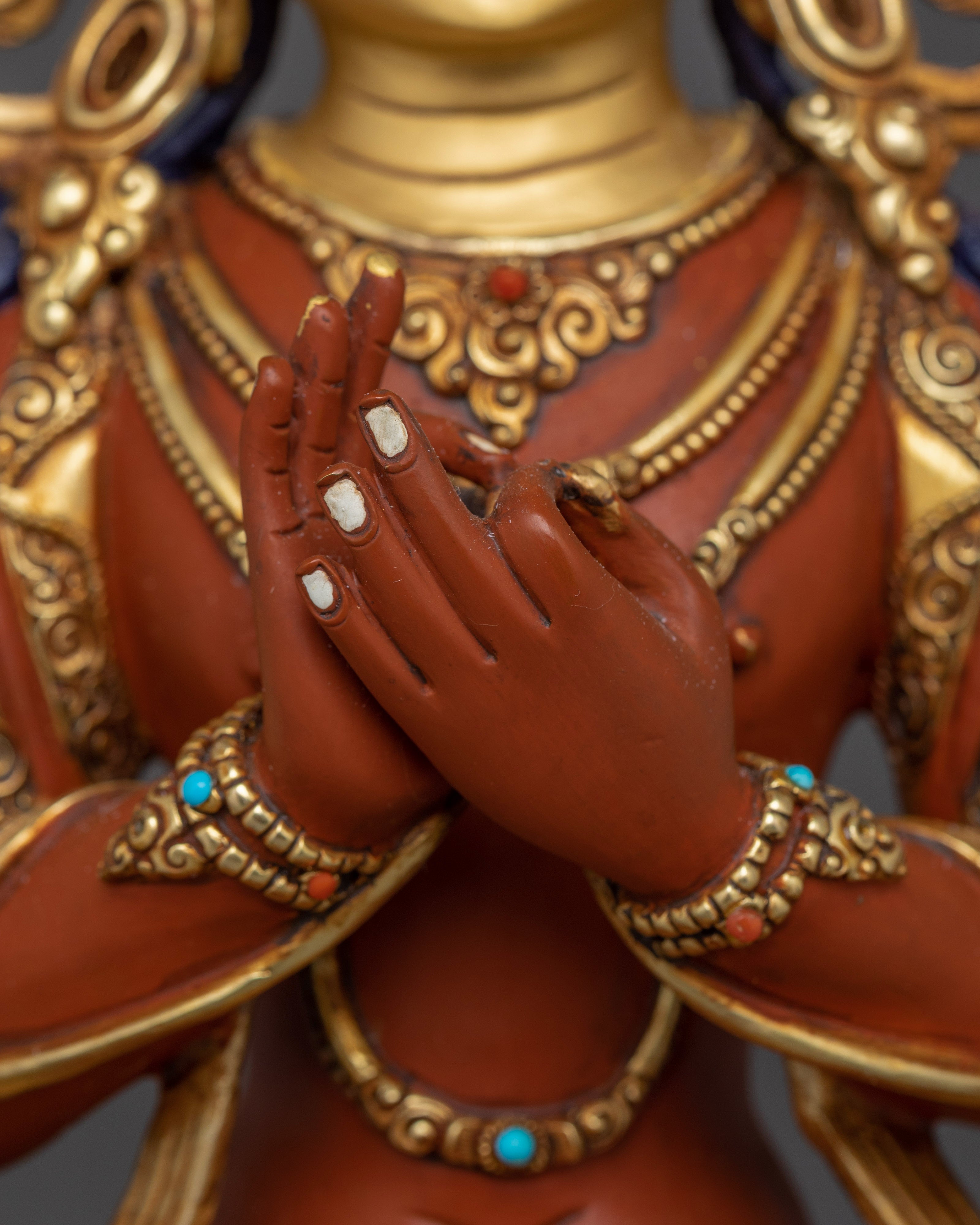 Manjughosa Sculpture | Bodhisattva of Wisdom and Enlightenment