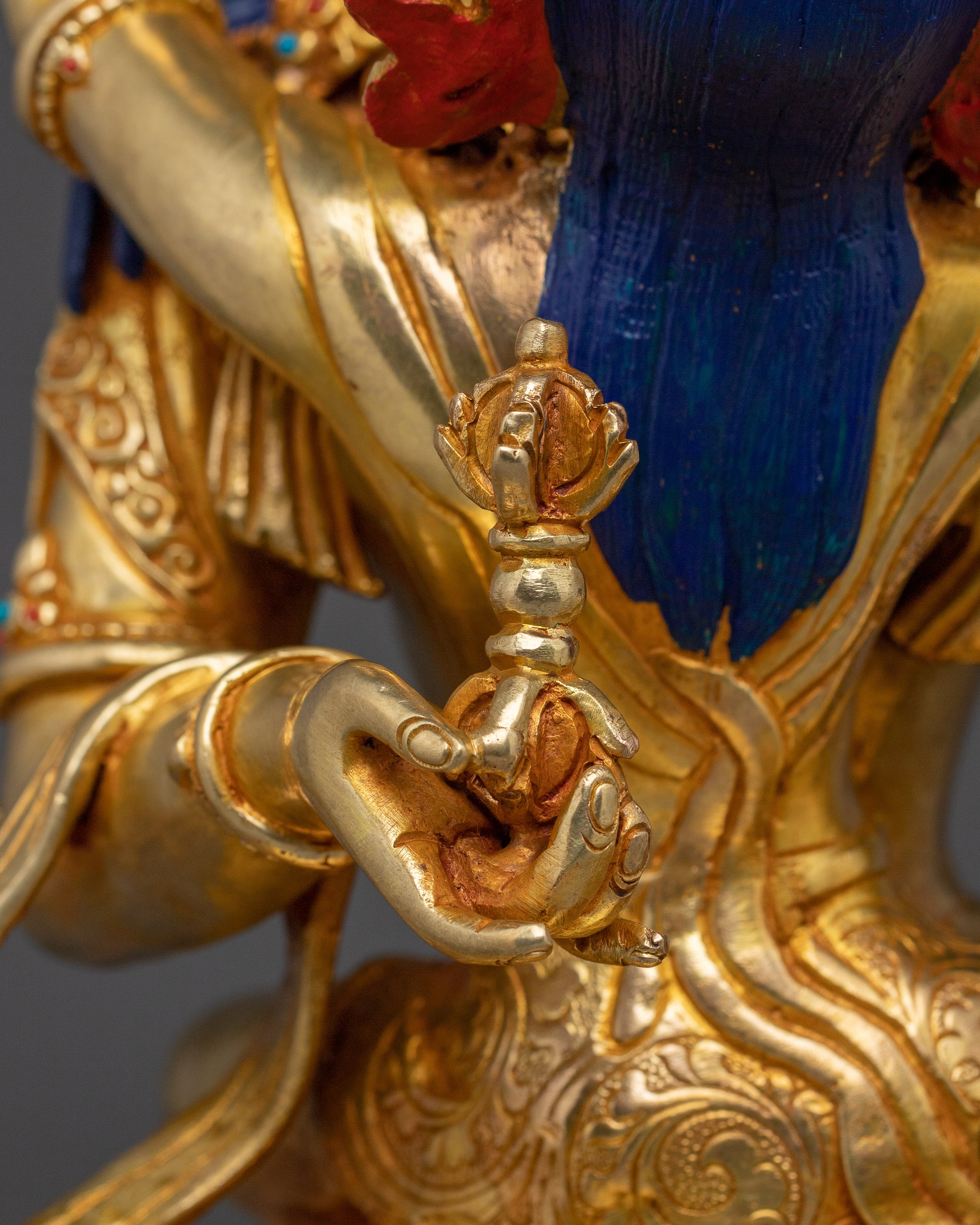 Handmade Statue of Vajrasattva with Consort | Traditional Artwork