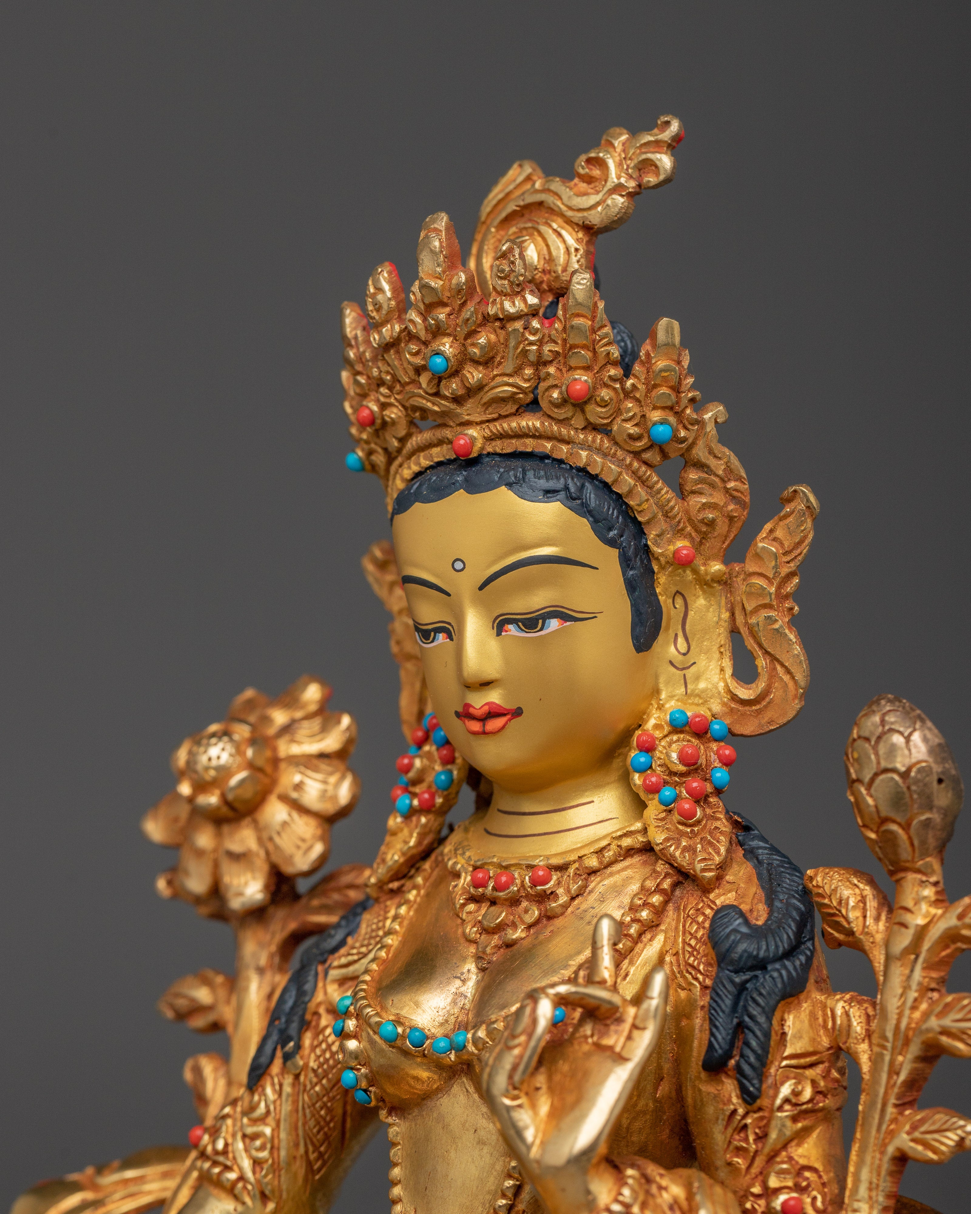 Protection Deity Green Tara Statue | Shyama Tara - The Compassionate One