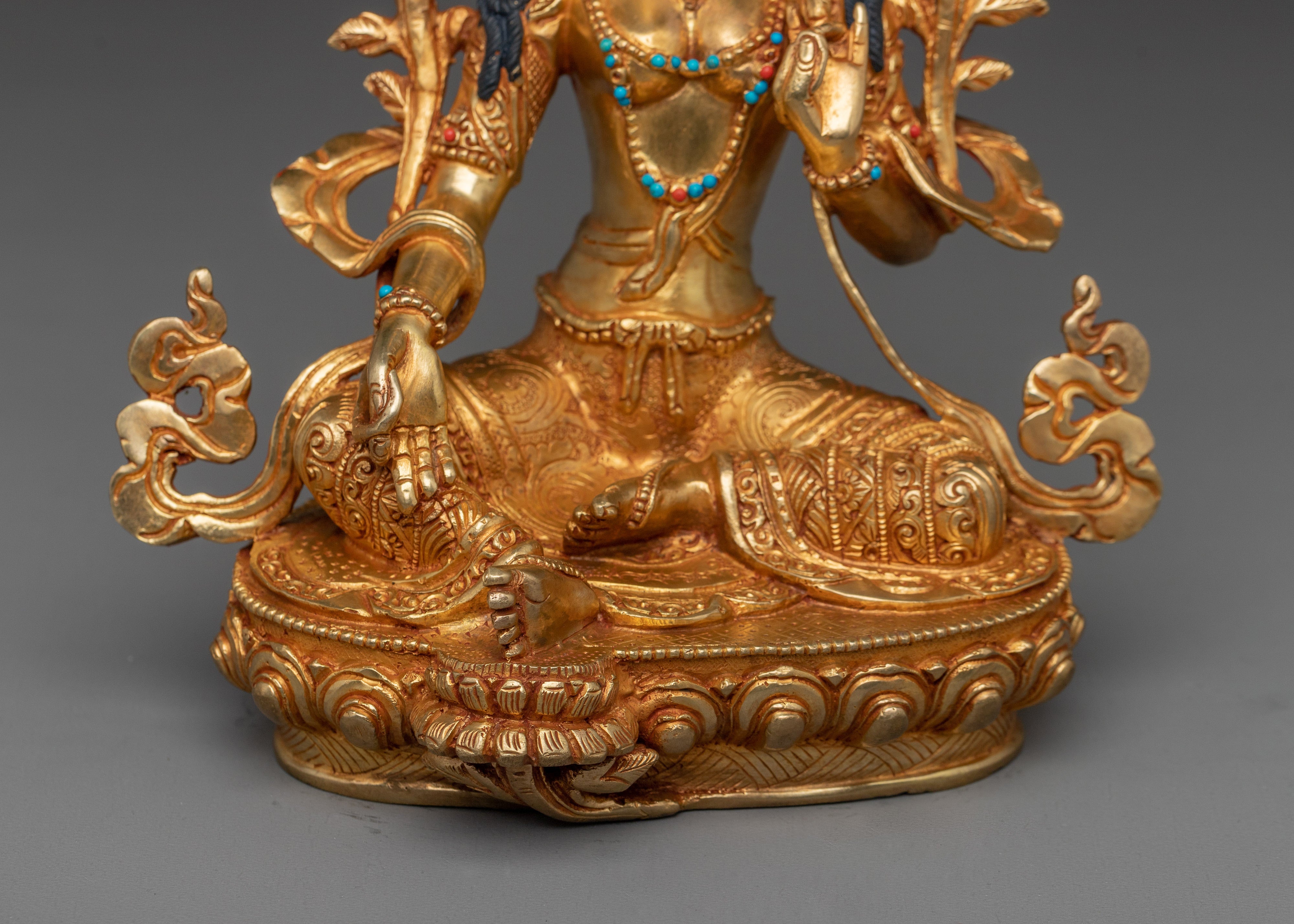 Protection Deity Green Tara Statue | Shyama Tara - The Compassionate One