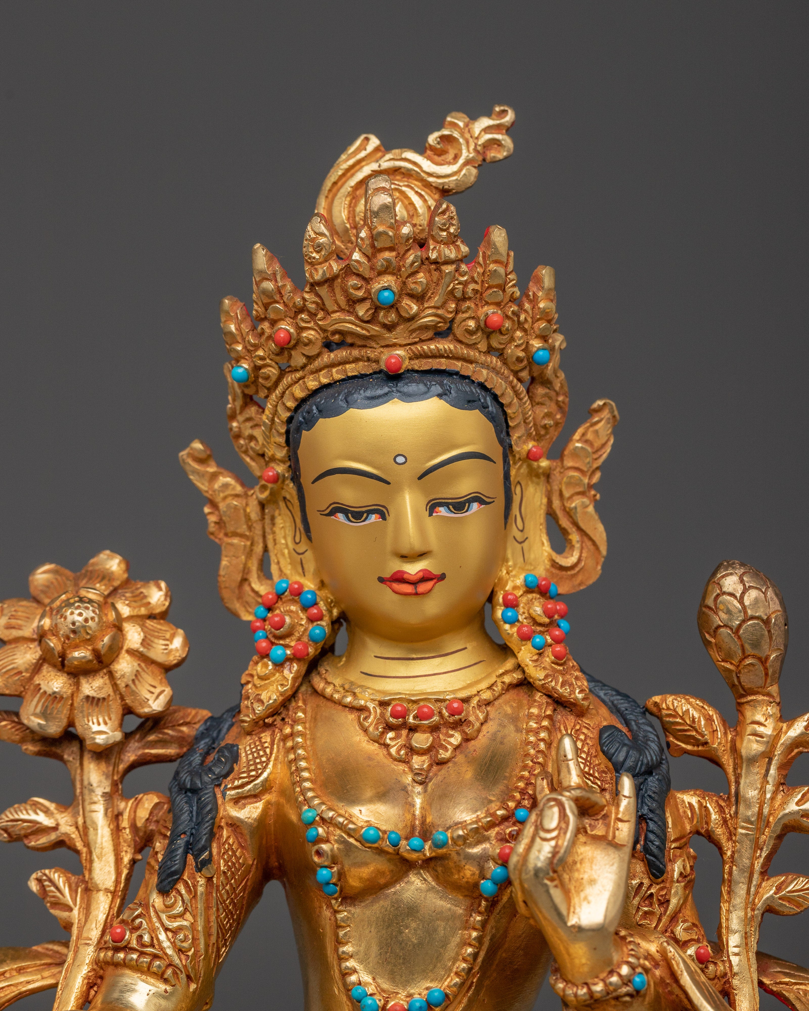 Protection Deity Green Tara Statue | Shyama Tara - The Compassionate One