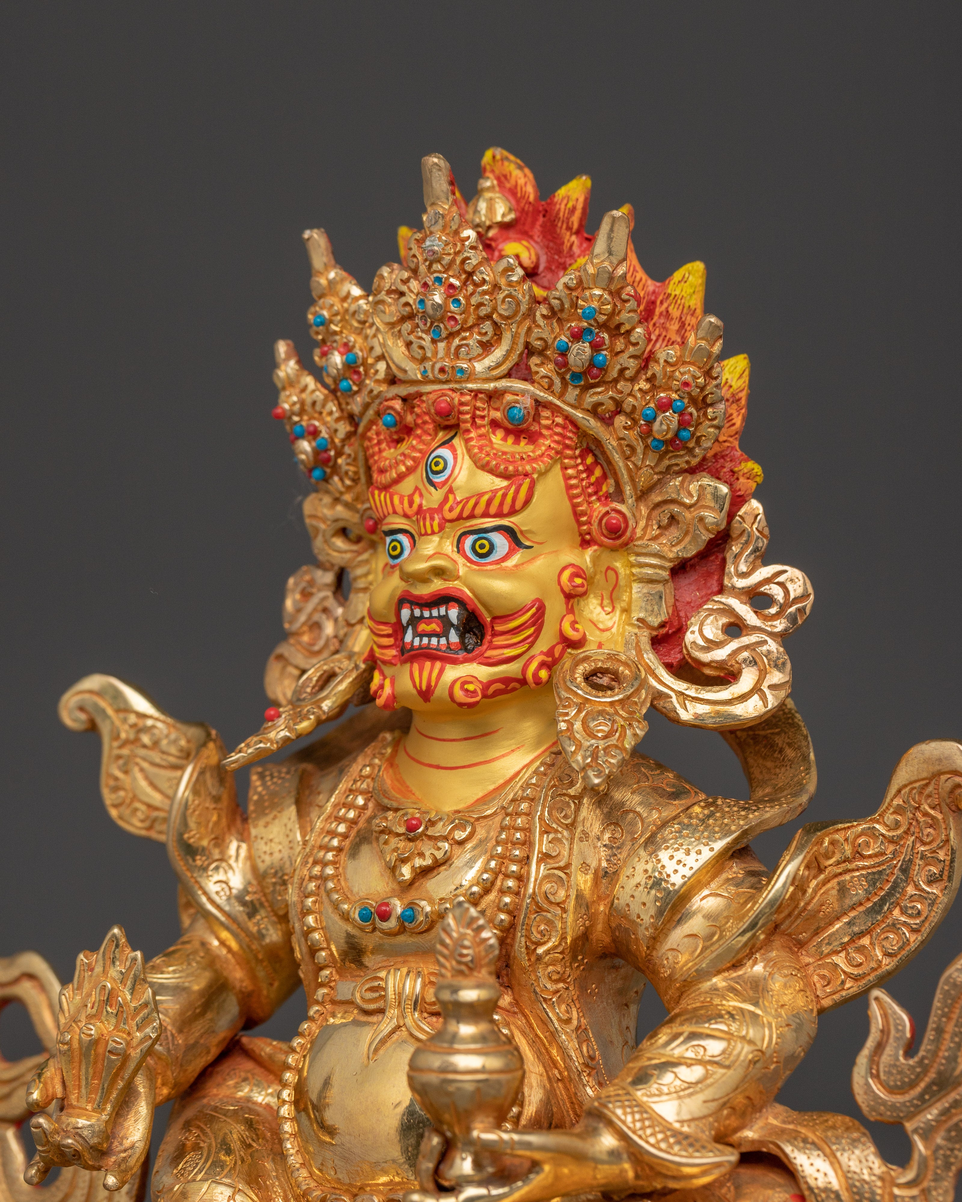 Dzambhala – Embodiment of Prosperity Statue | Tibetan Wealth Deity
