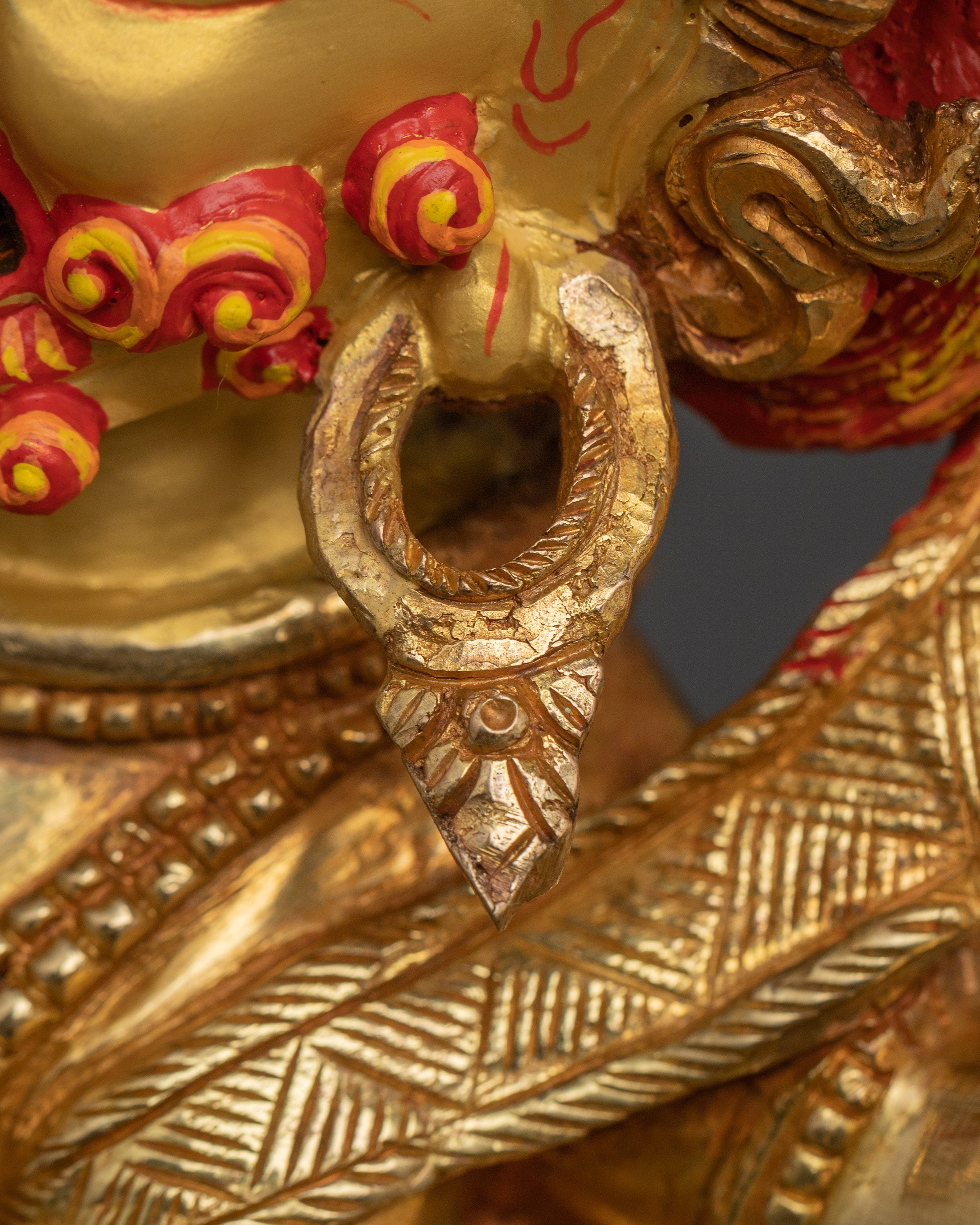 Fierce White Mahakala Statue | Remover of Spiritual Hinderance