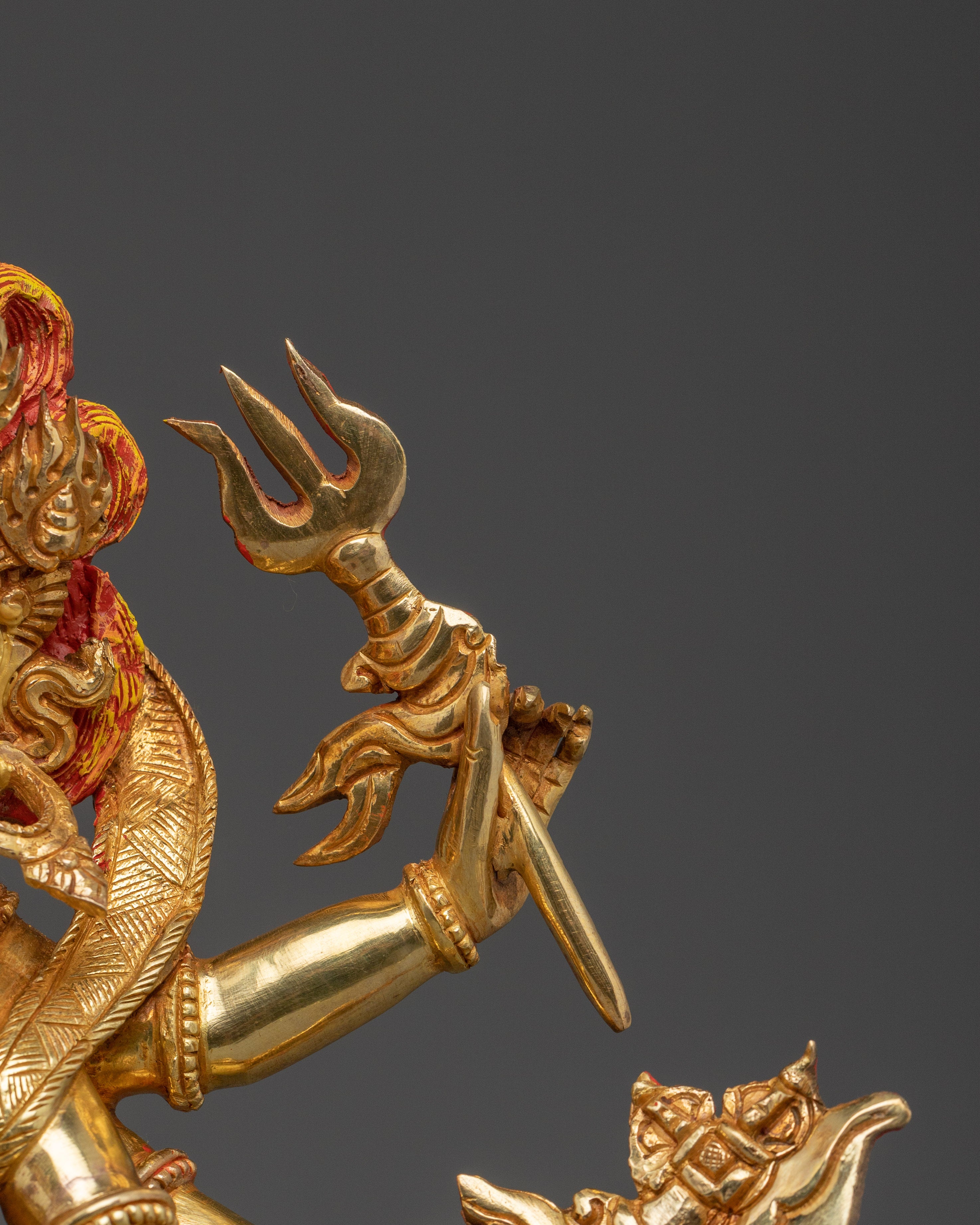 Fierce White Mahakala Statue | Remover of Spiritual Hinderance