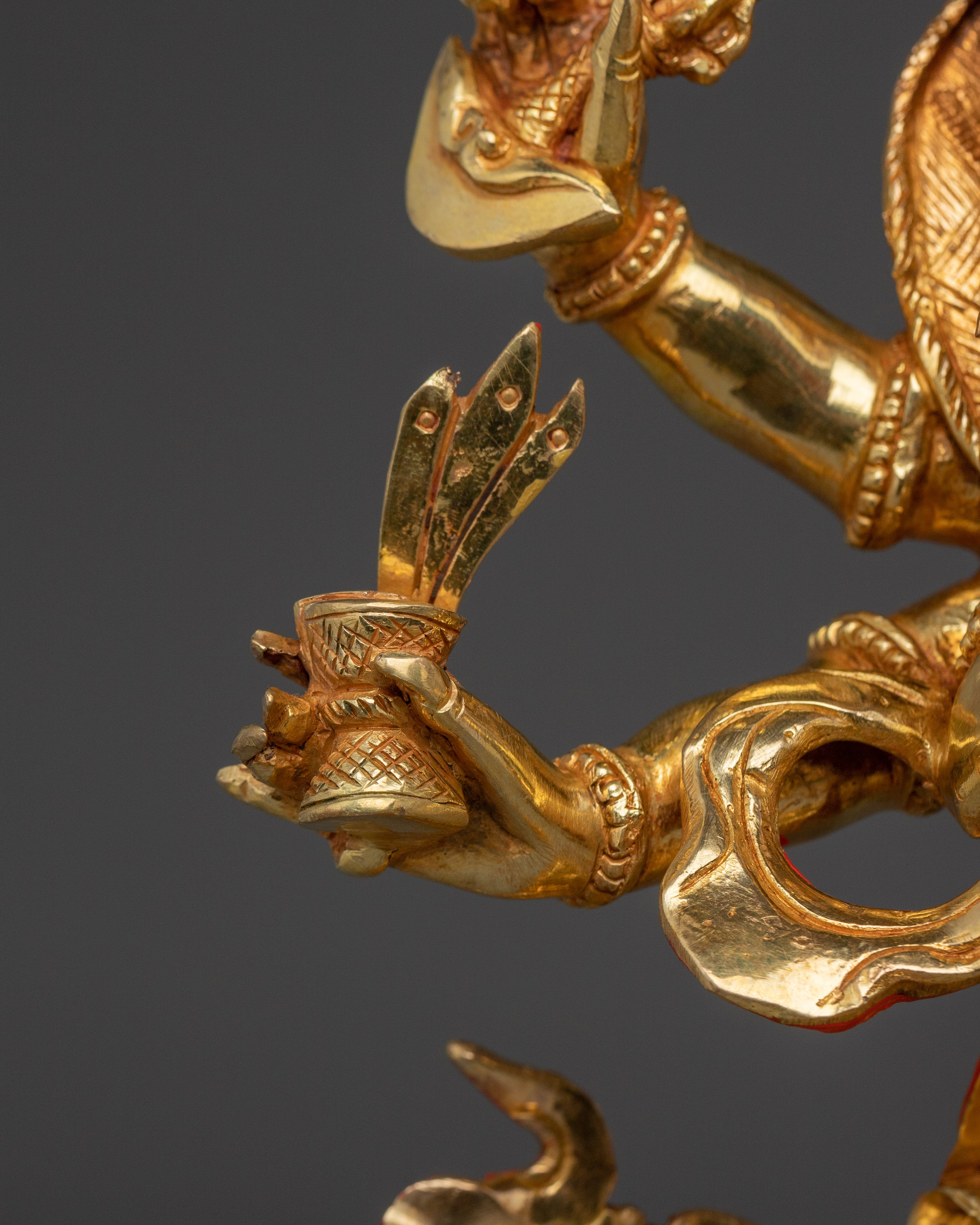 Fierce White Mahakala Statue | Remover of Spiritual Hinderance