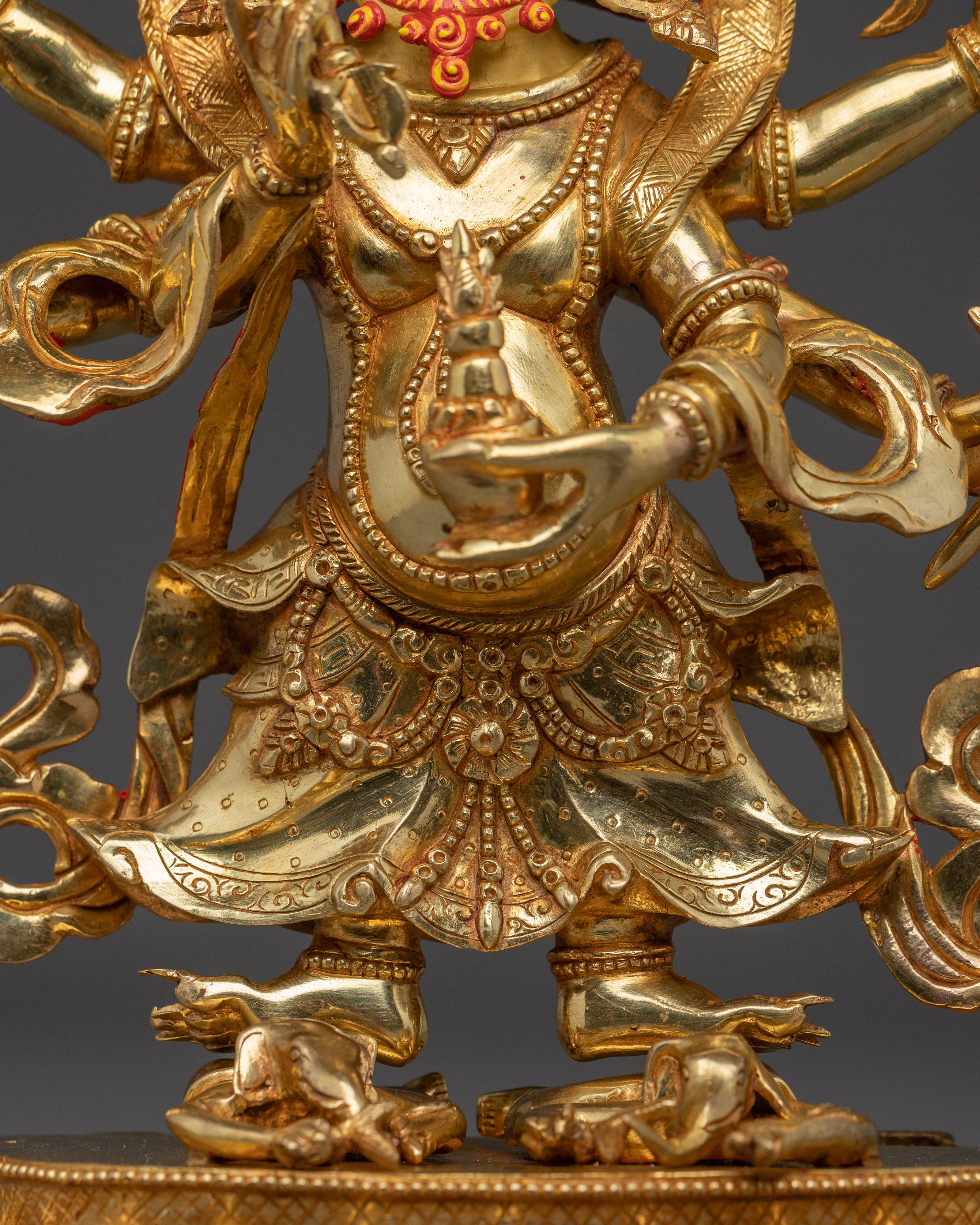Fierce White Mahakala Statue | Remover of Spiritual Hinderance