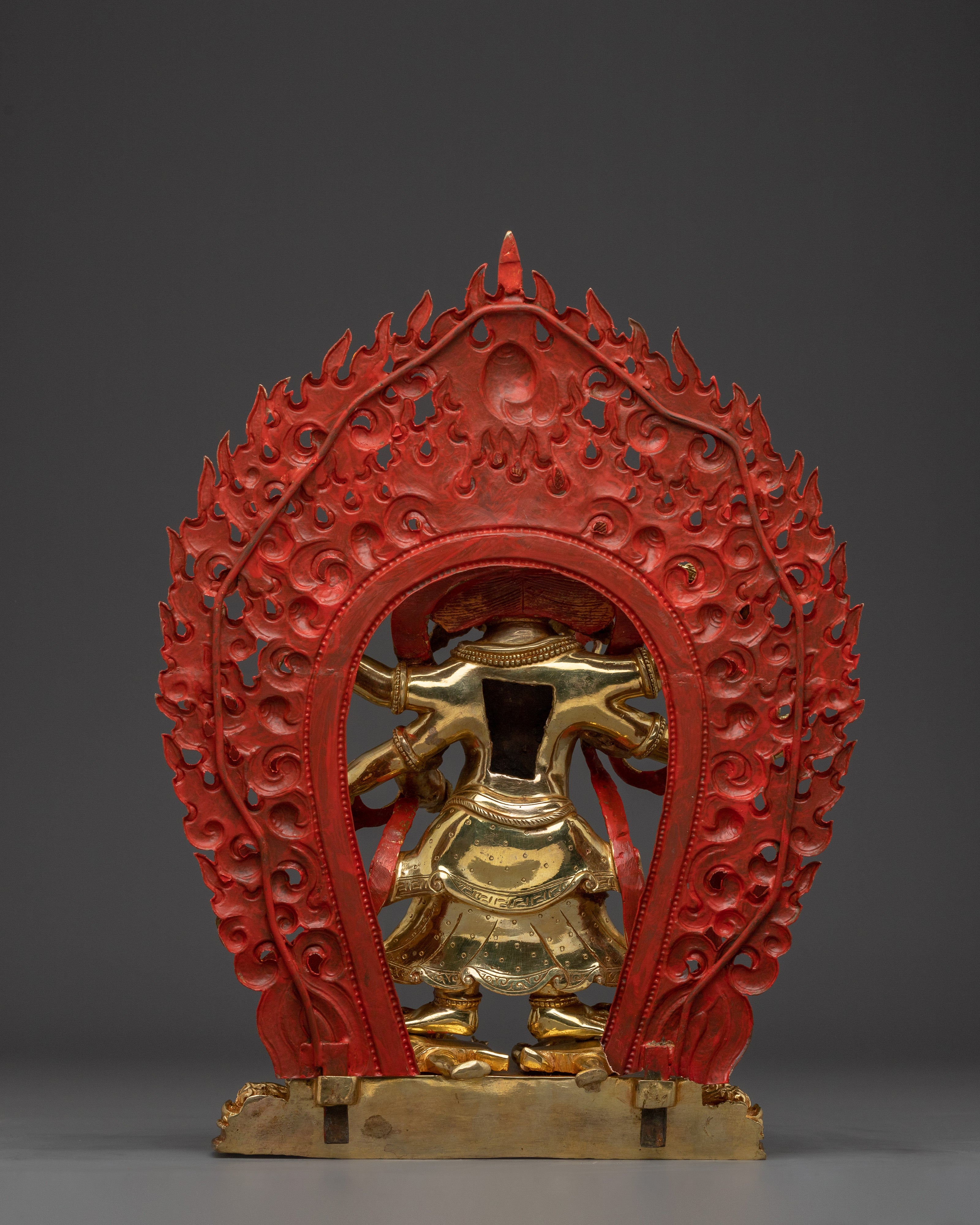 Fierce White Mahakala Statue | Remover of Spiritual Hinderance