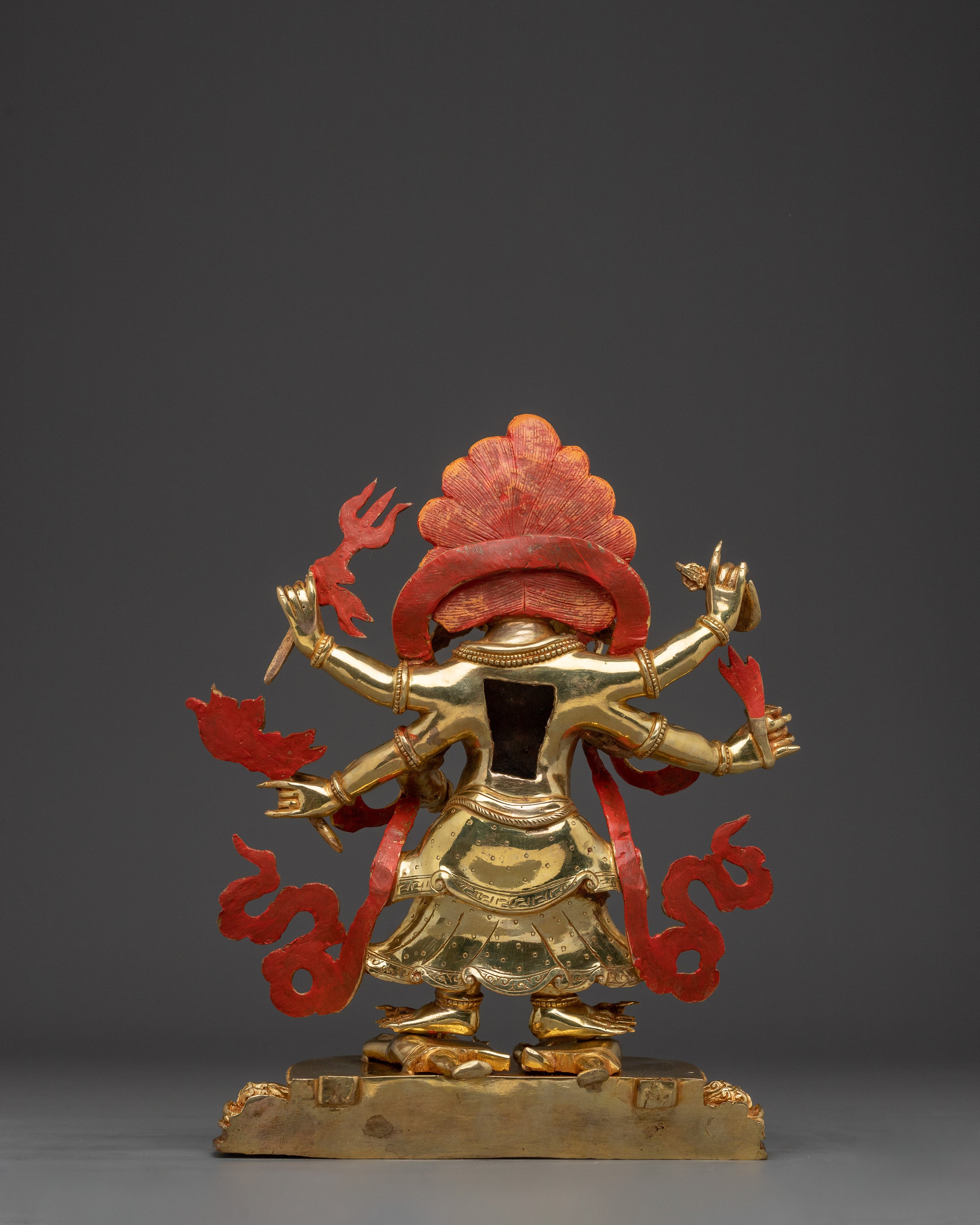 Fierce White Mahakala Statue | Remover of Spiritual Hinderance